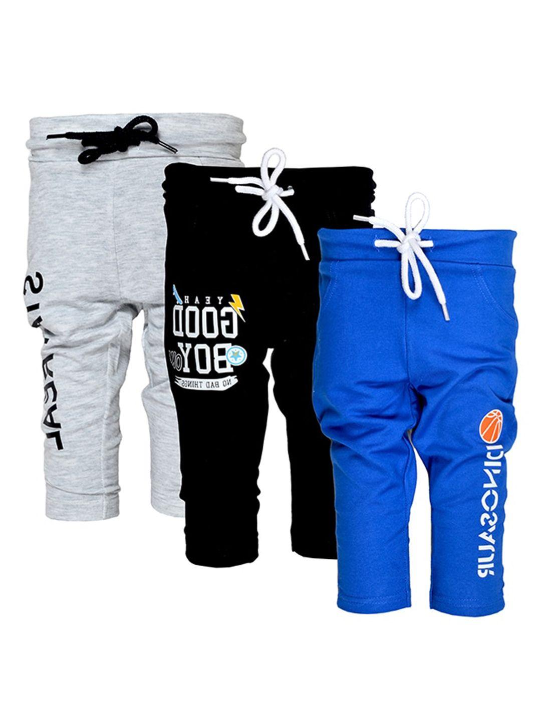 baesd boys pack of 3 printed cotton track pants