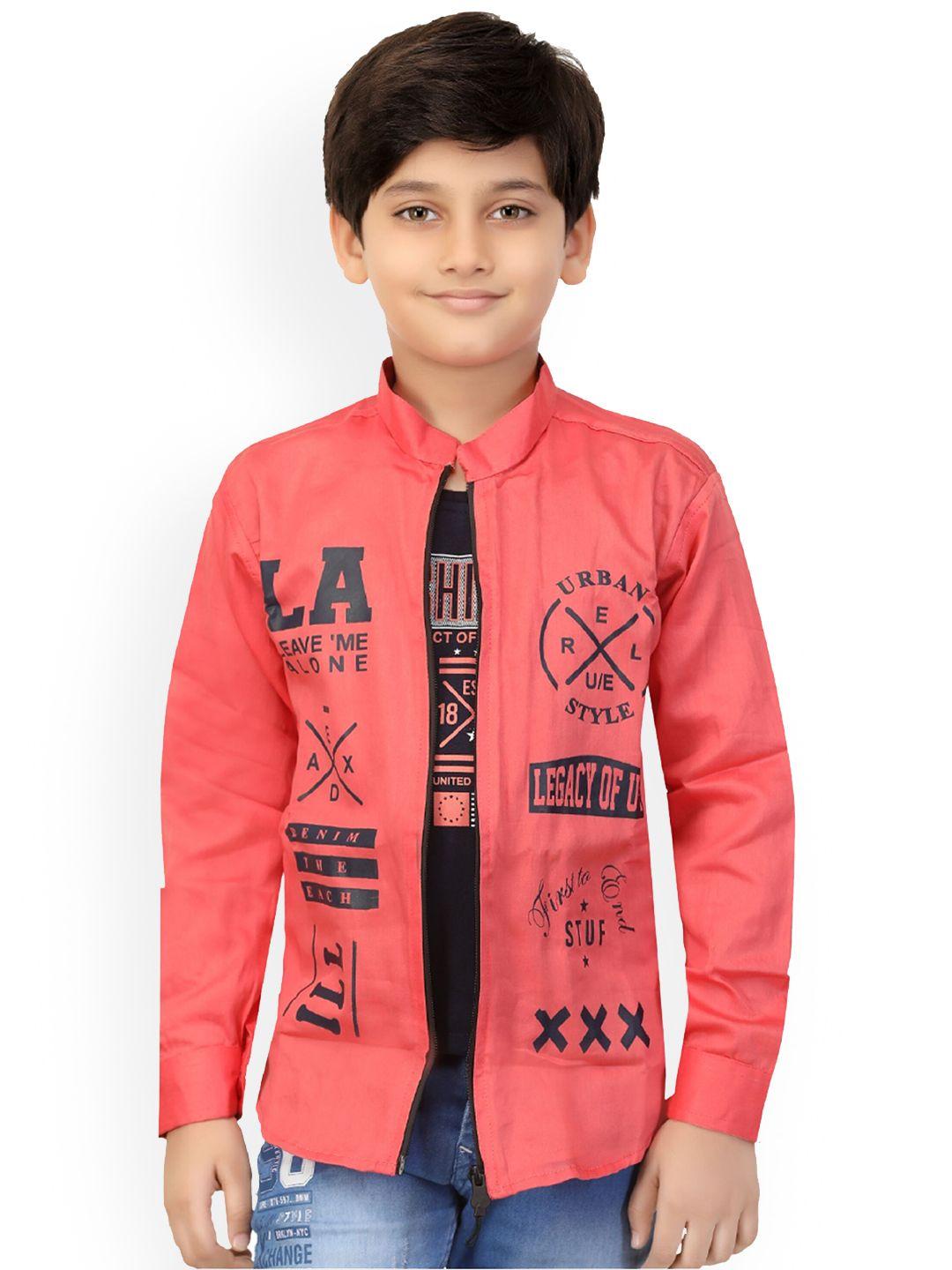 baesd boys pink lightweight open front jacket