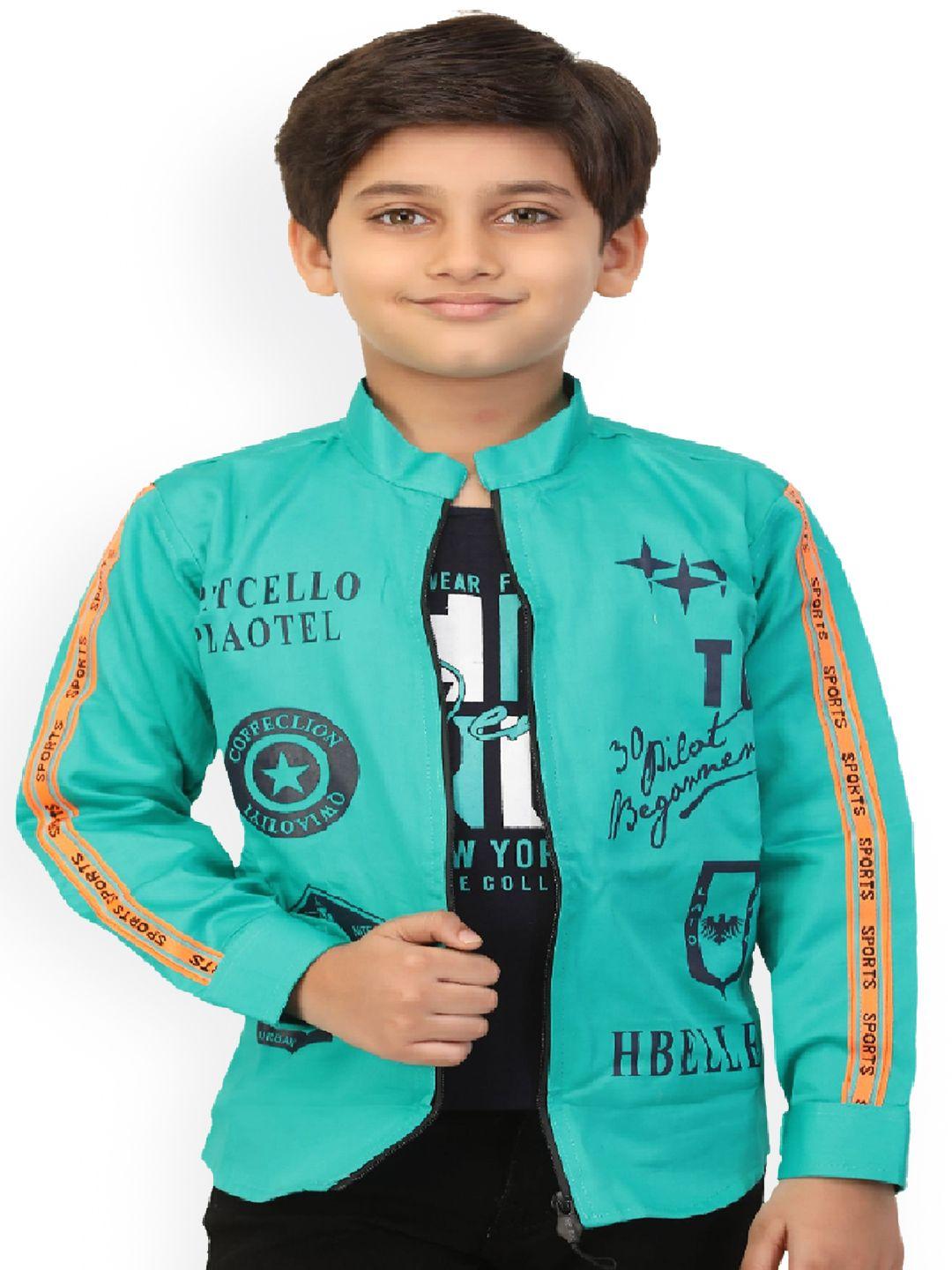 baesd boys printed lightweight tailored jacket with attached t-shirt