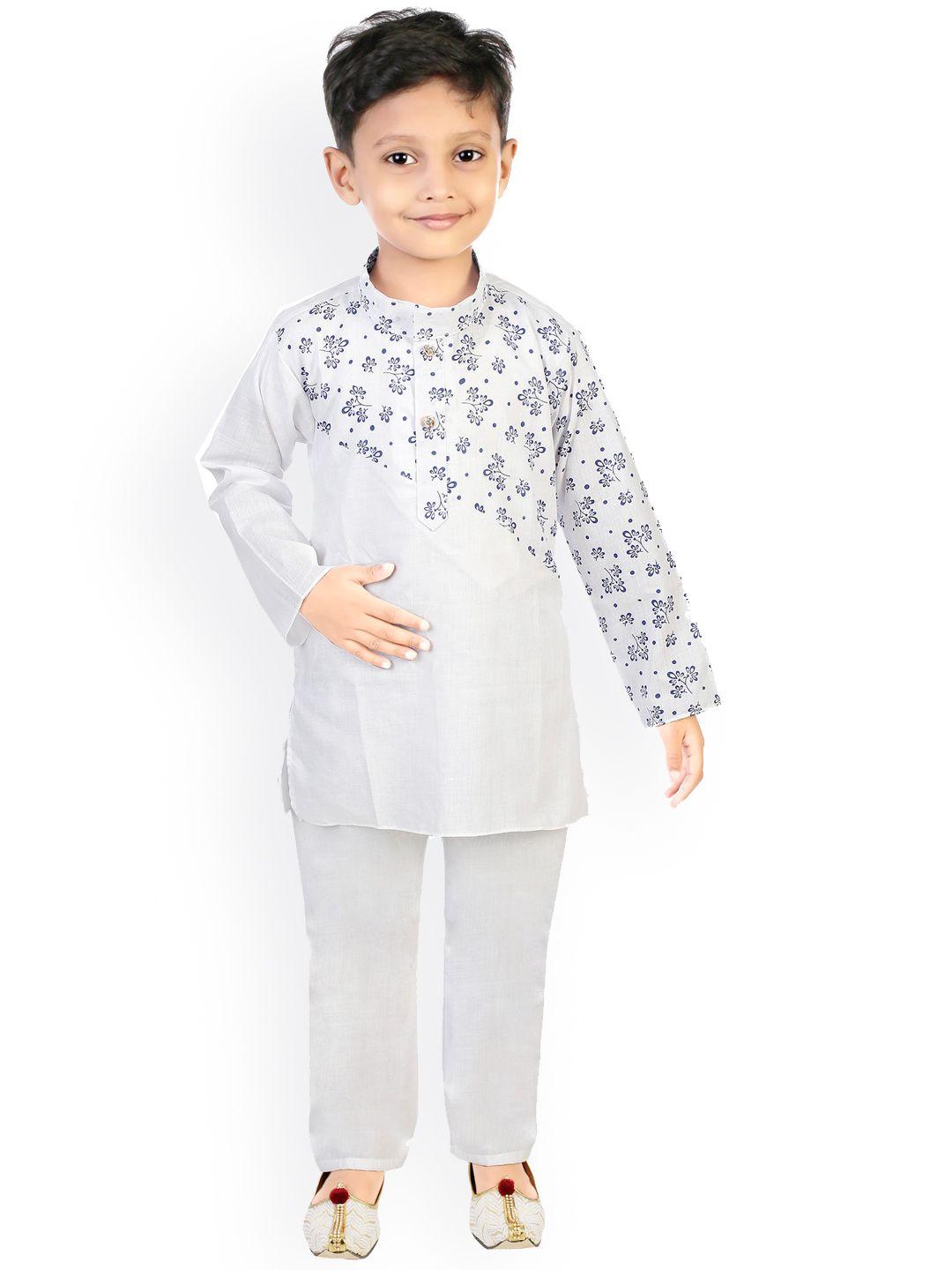 baesd boys printed sherwani with pyjama set