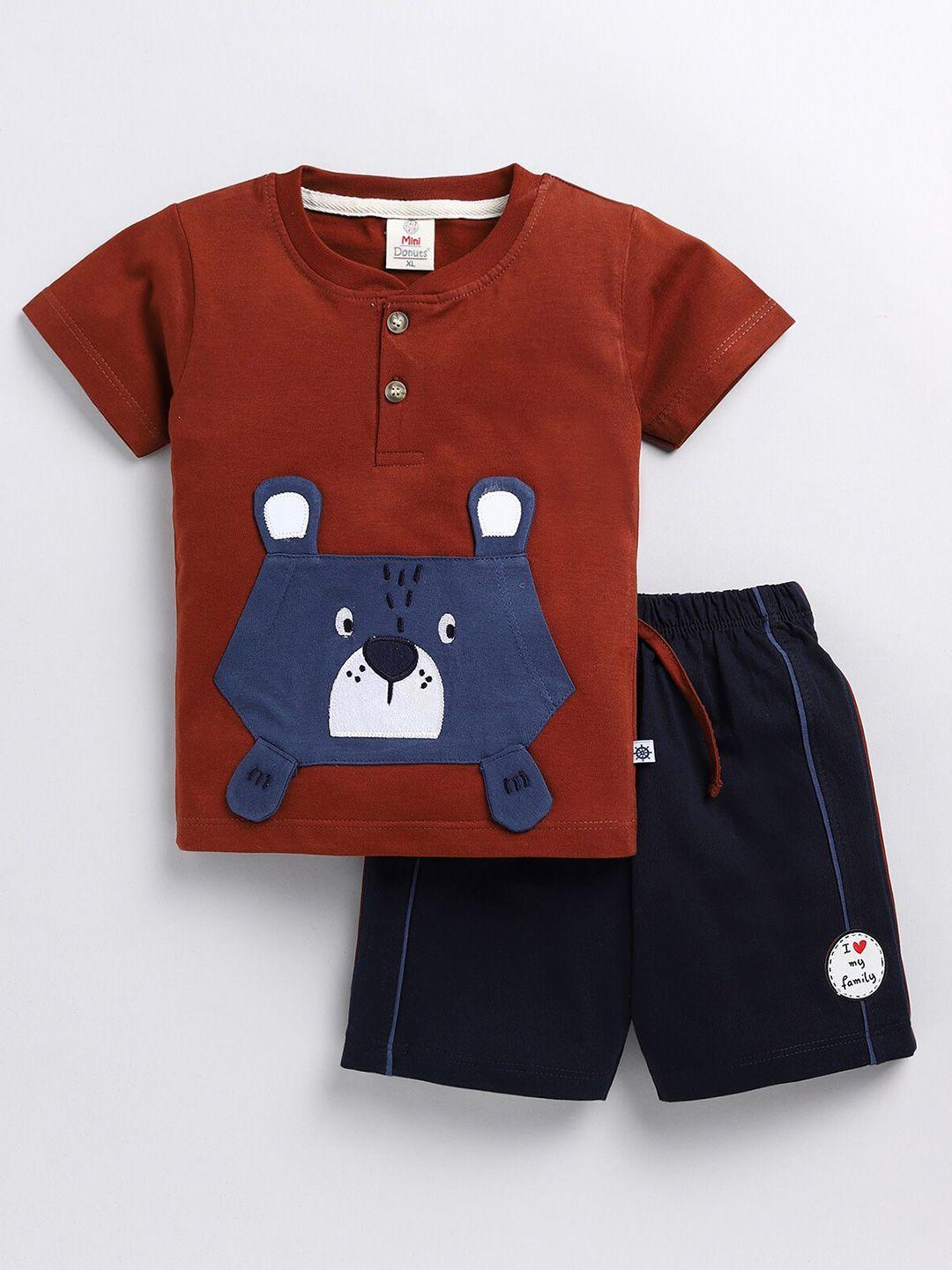 baesd boys printed t-shirt with shorts