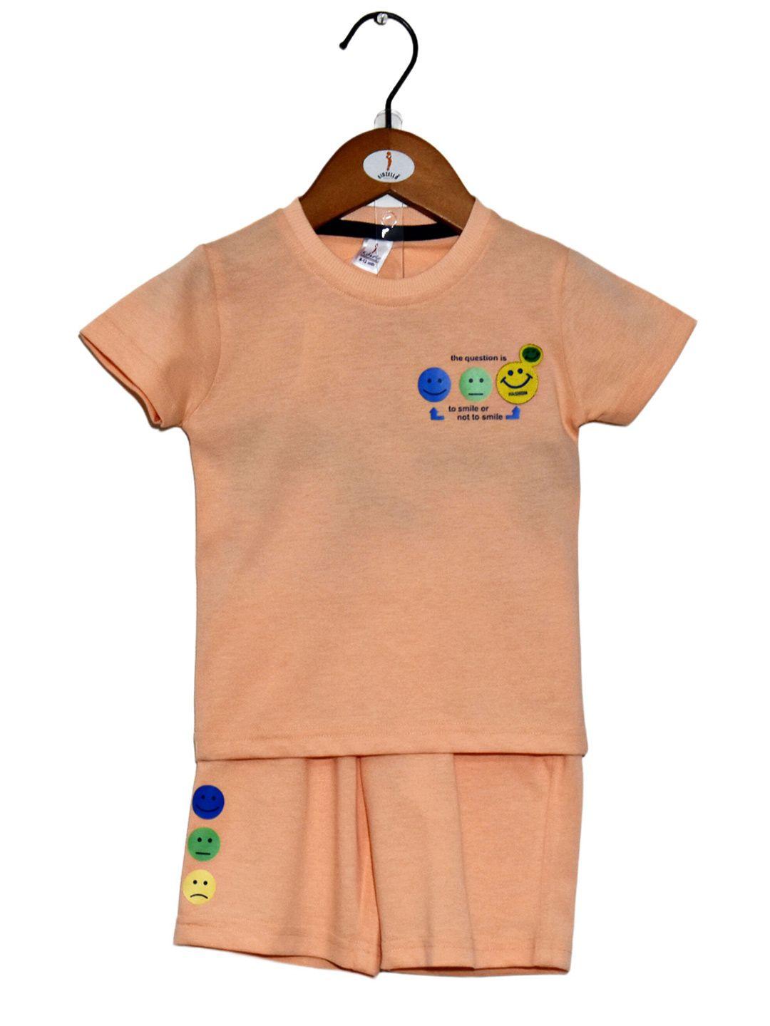 baesd boys printed t-shirt with shorts