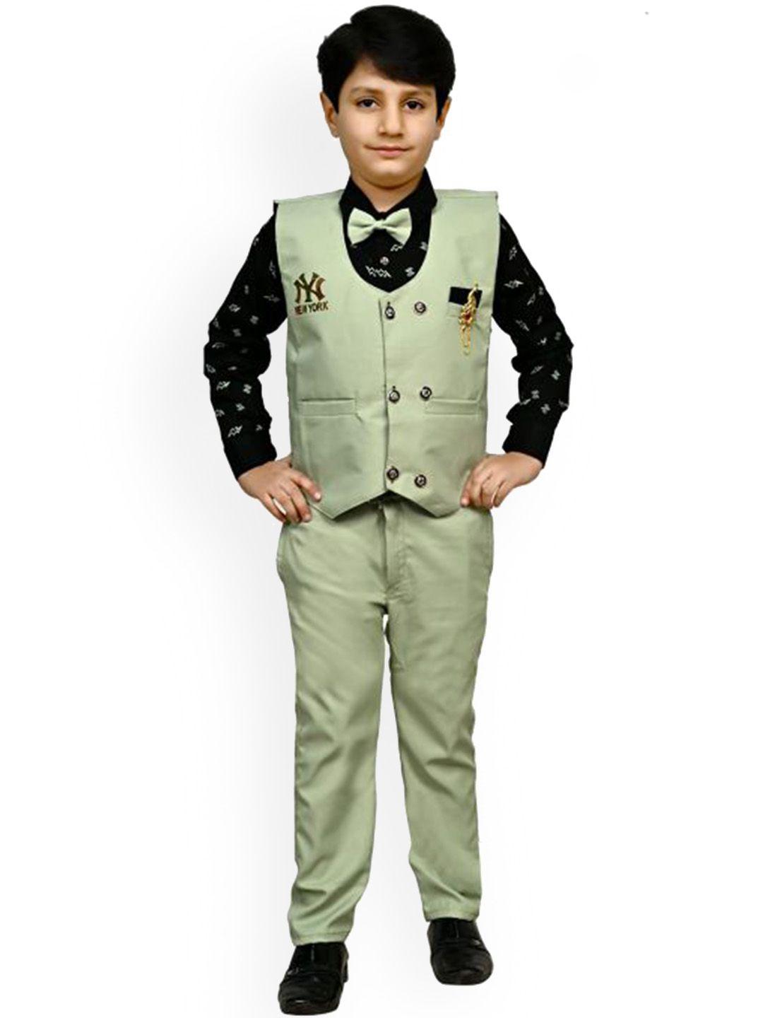 baesd boys pure cotton shirt & trousers with waistcoat