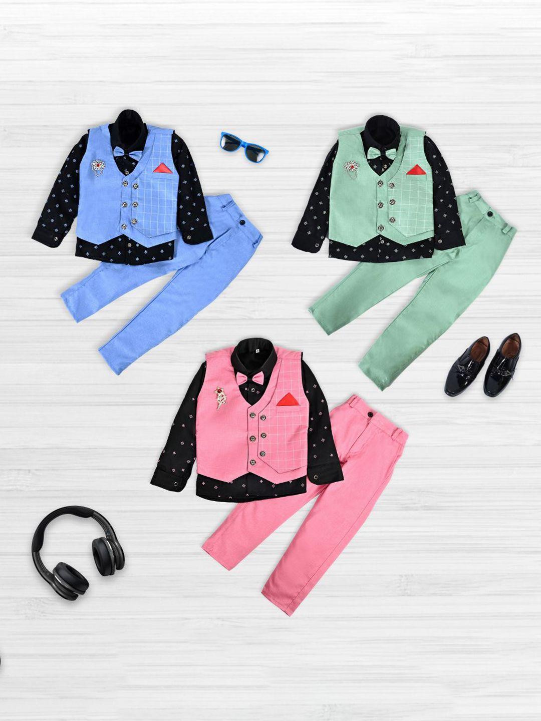 baesd boys pure cotton shirt with trousers and waistcoat