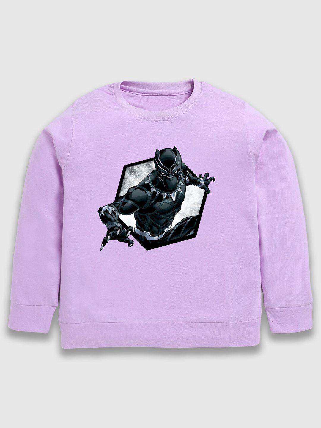 baesd boys purple printed t-shirt