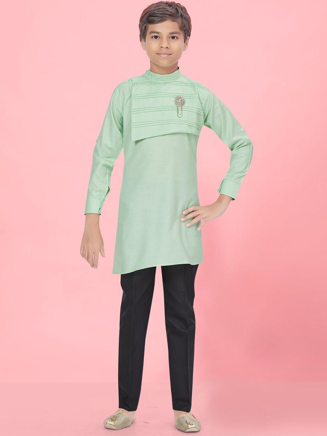 baesd boys regular pure cotton kurta with pyjamas