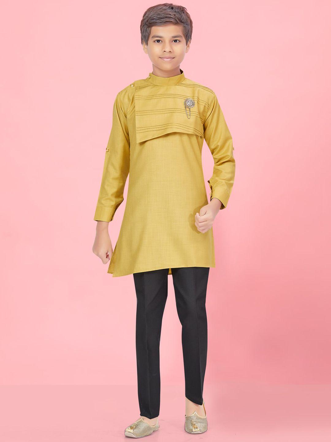 baesd boys regular pure cotton kurta with pyjamas