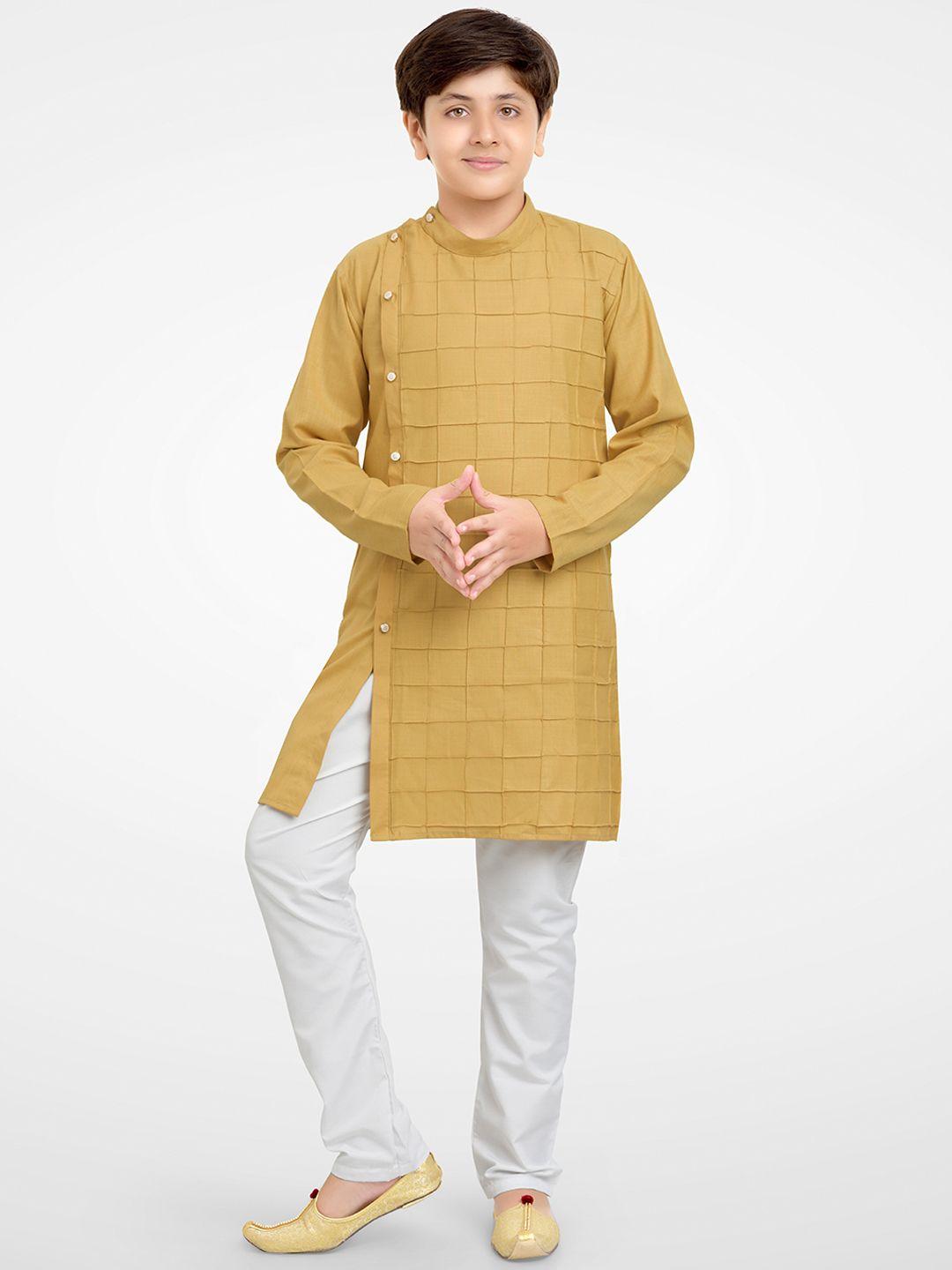 baesd boys self design thread work kurta with pyjamas