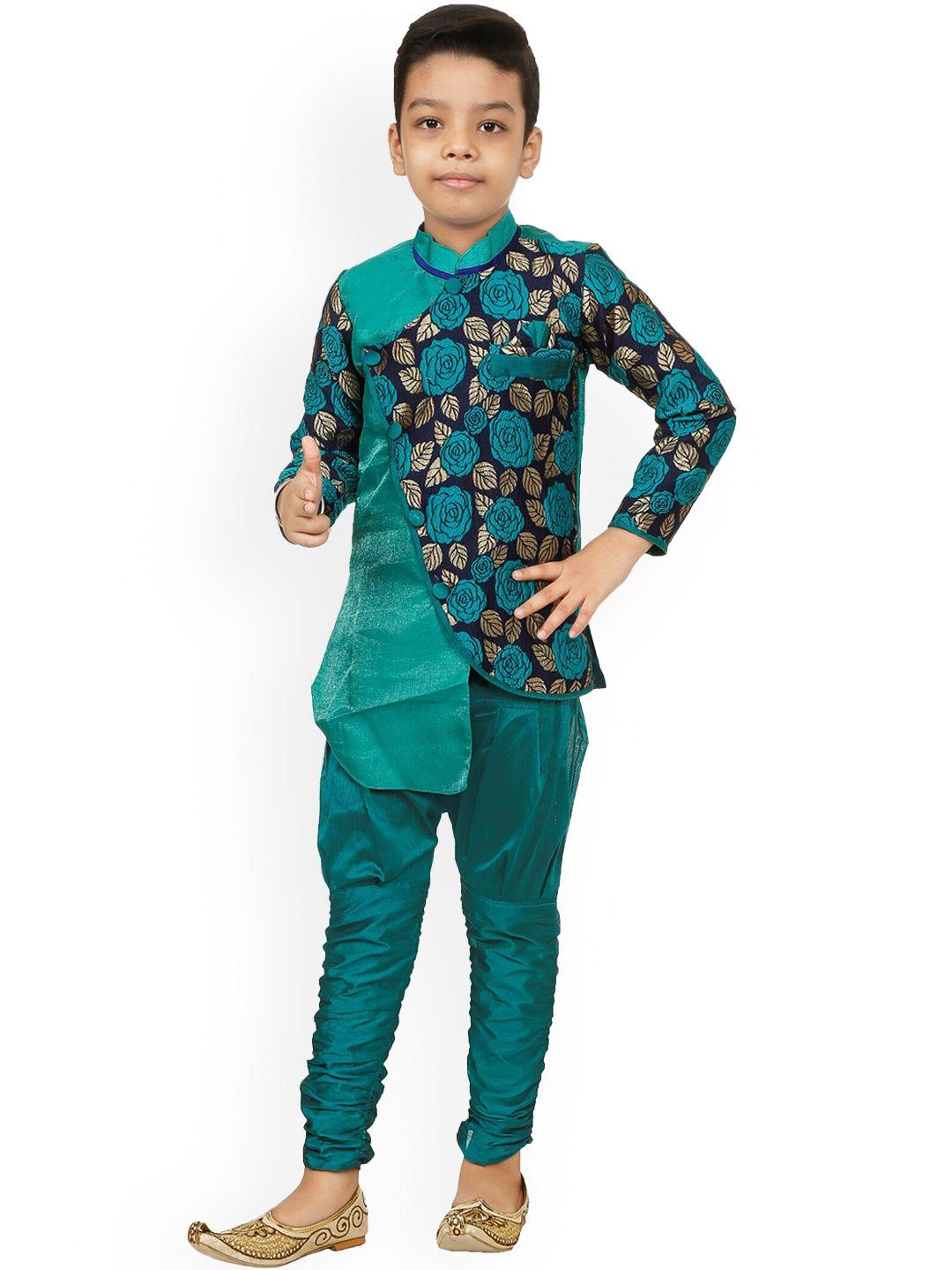 baesd boys self designed velvet sherwani set