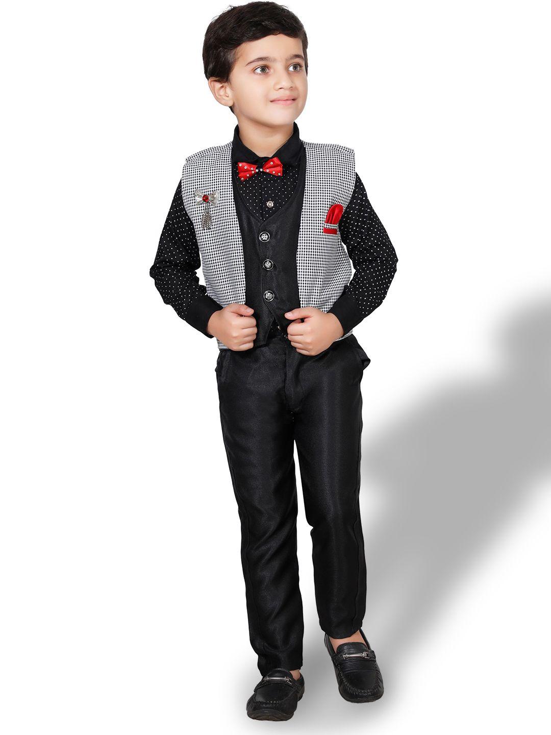 baesd boys shirt and trousers with waistcoat suit set