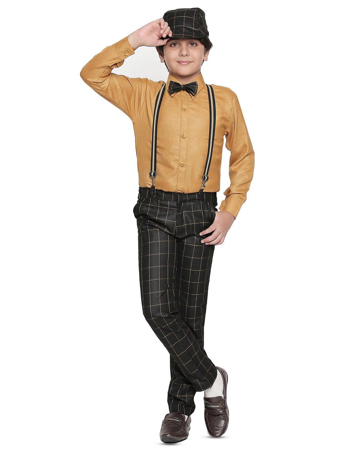 baesd boys shirt with trousers and suspenders set