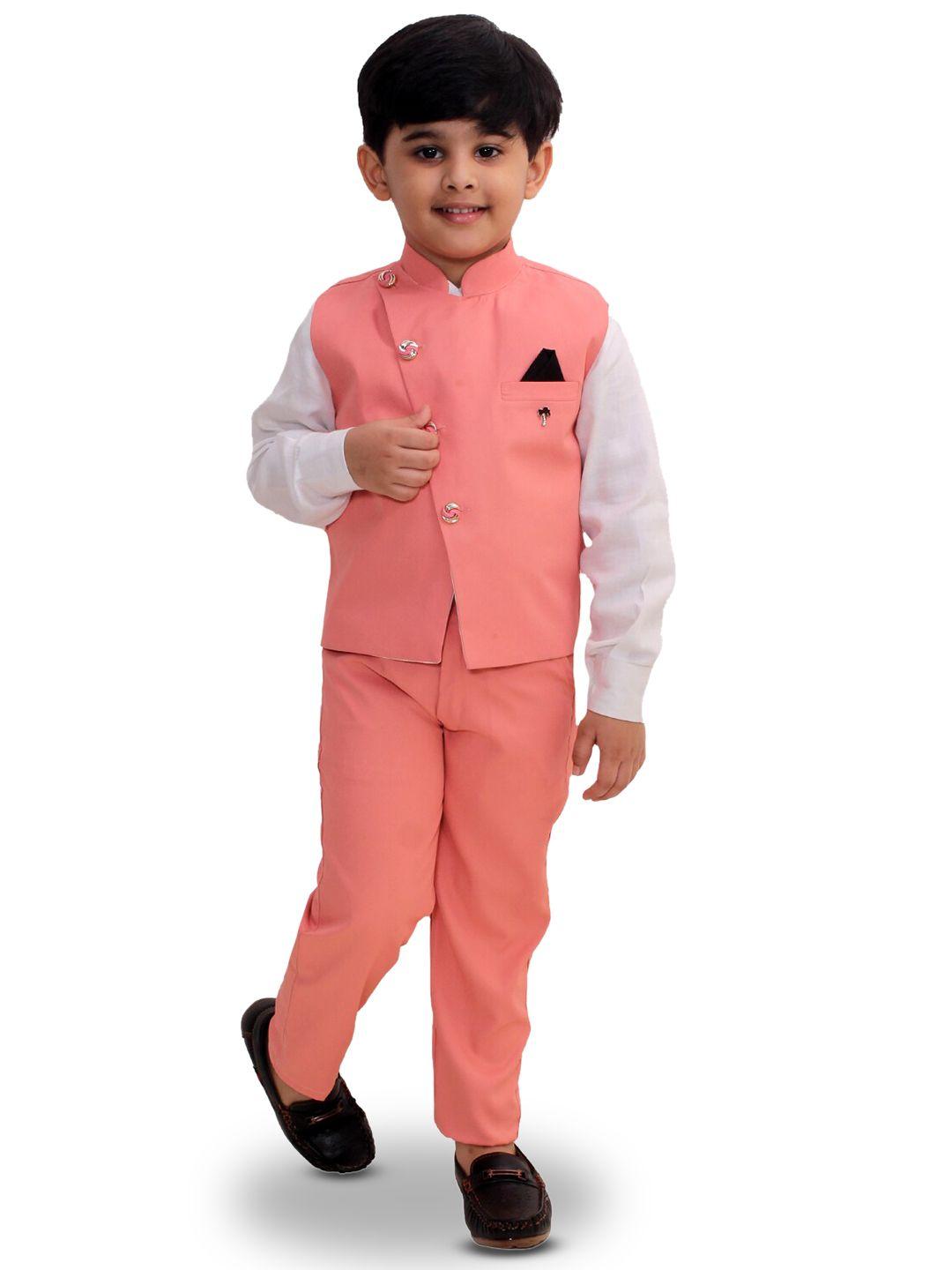 baesd boys shirt with trousers and waistcoat suit