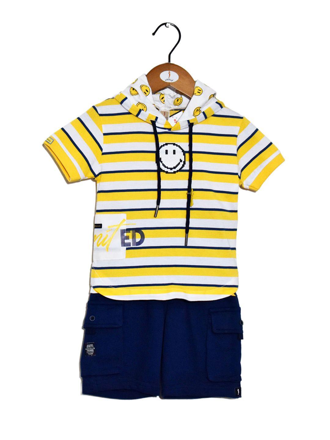 baesd boys striped t-shirt with shorts