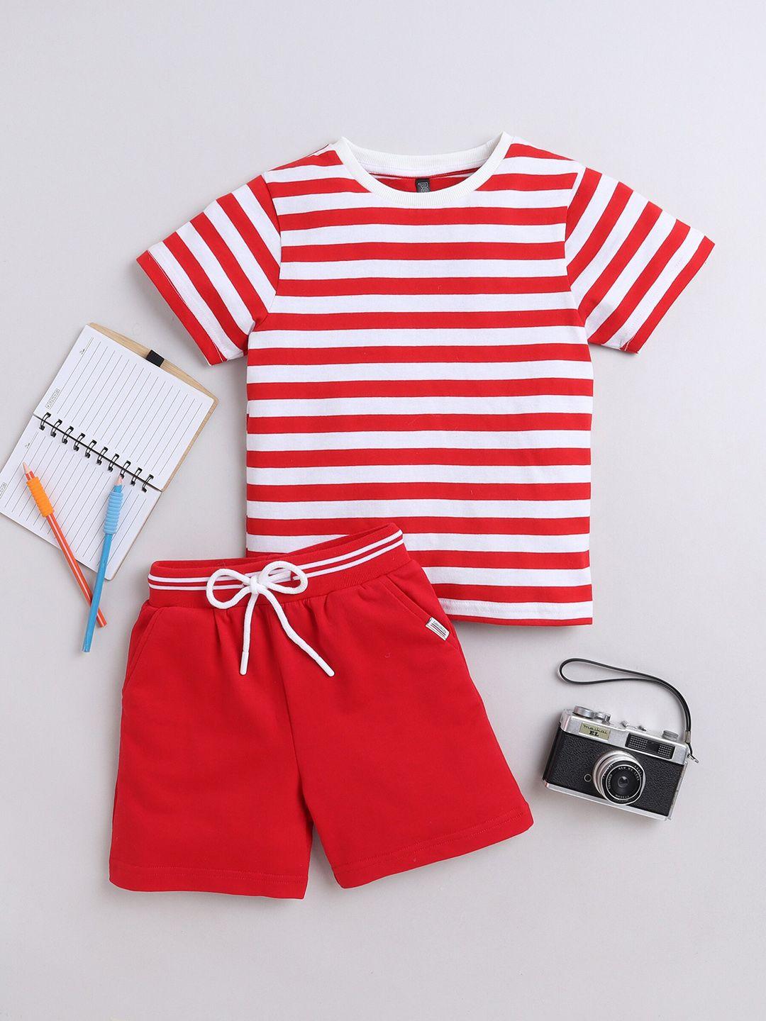 baesd boys striped t-shirt with shorts