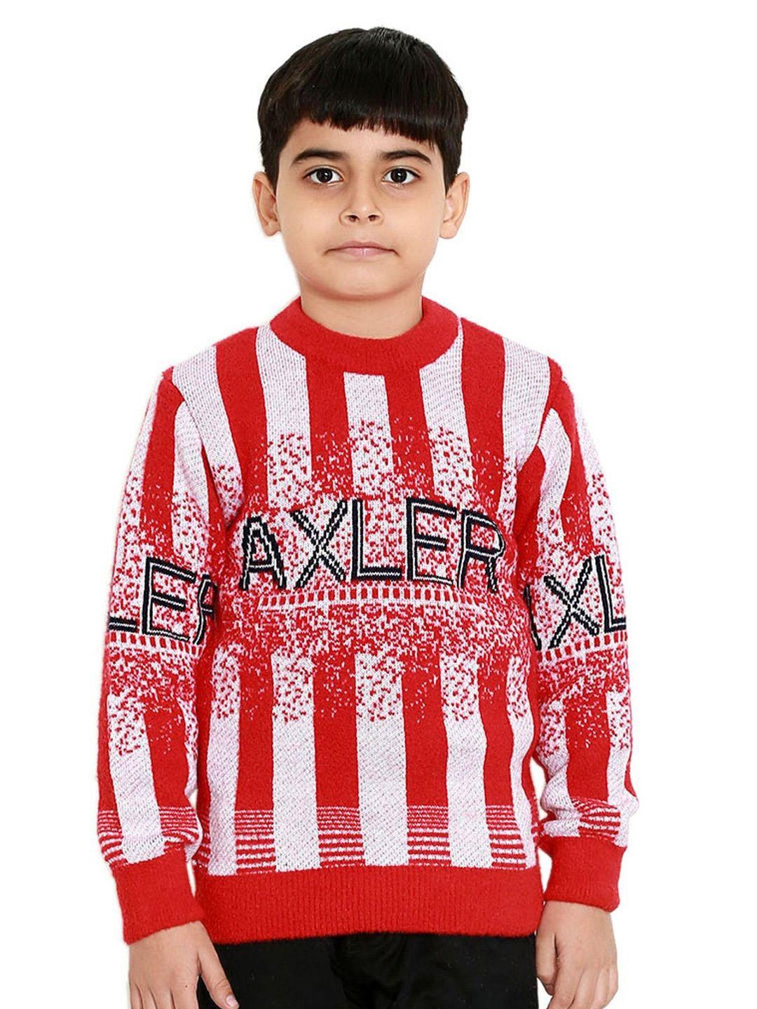 baesd boys typography printed round neck sweater