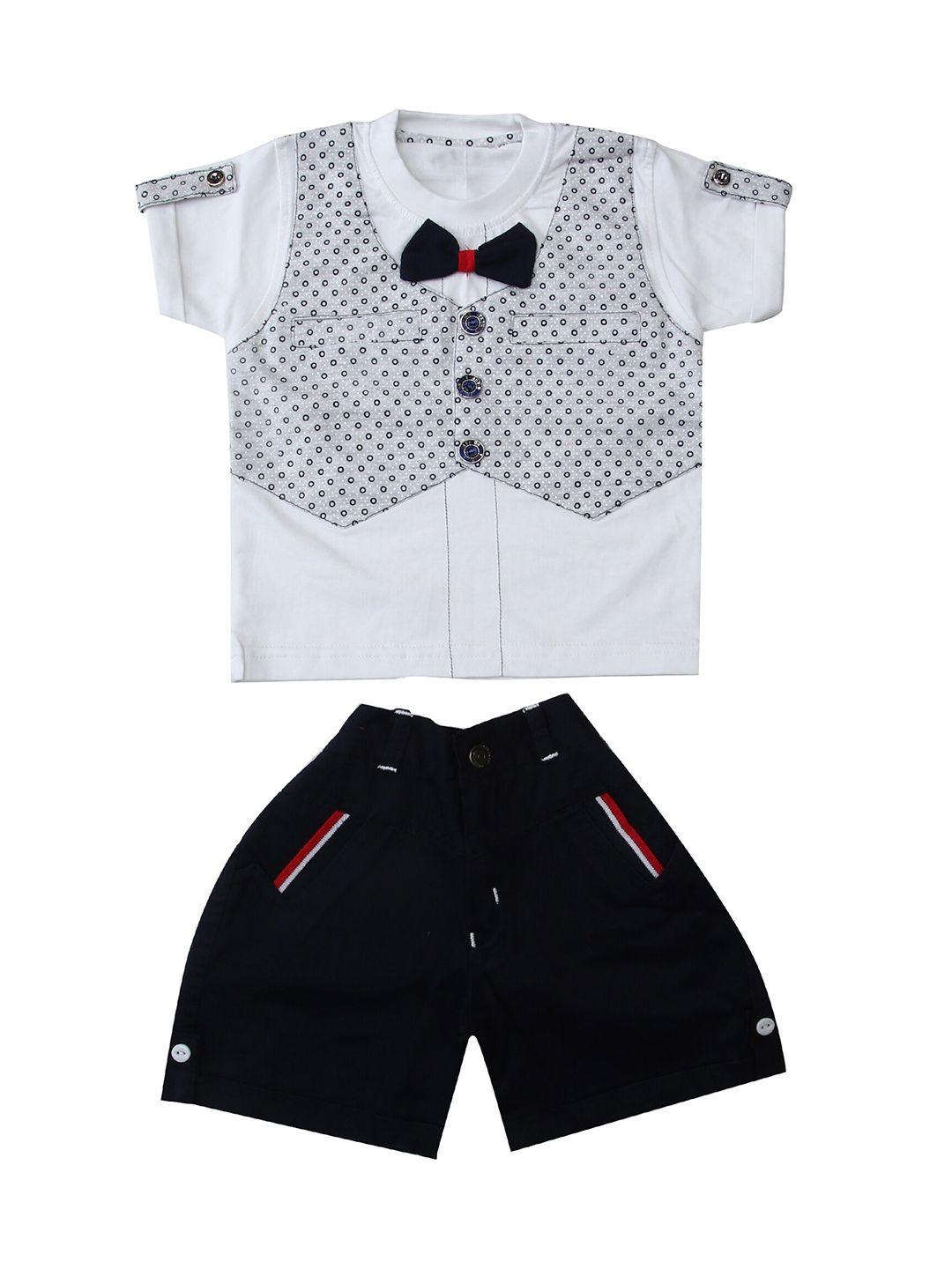 baesd boys white t-shirt with shorts