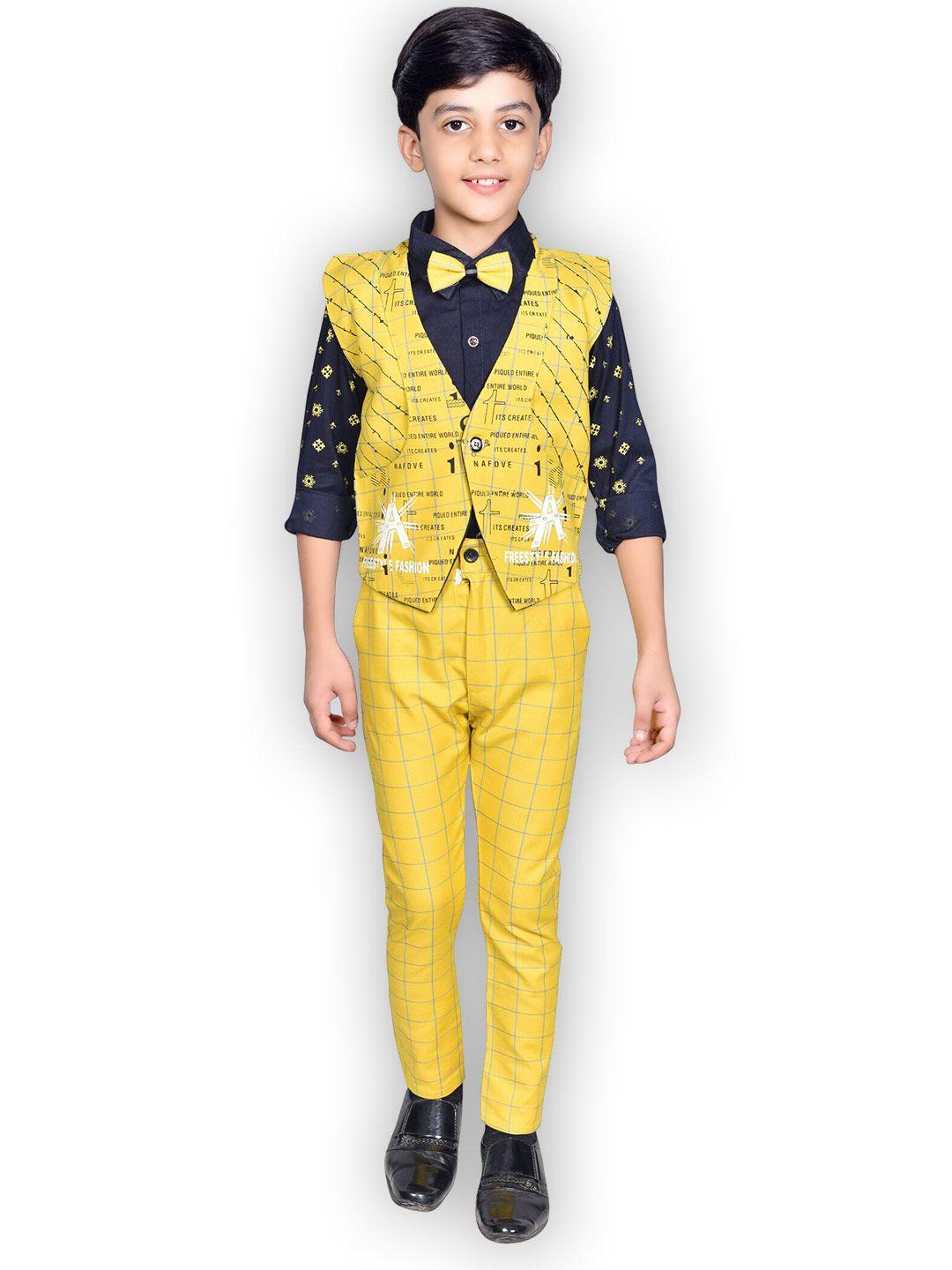 baesd boys yellow shirt with trousers