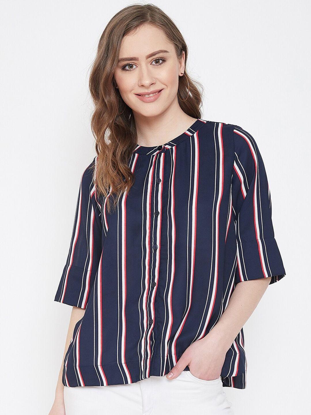 baesd classic opaque striped casual shirt