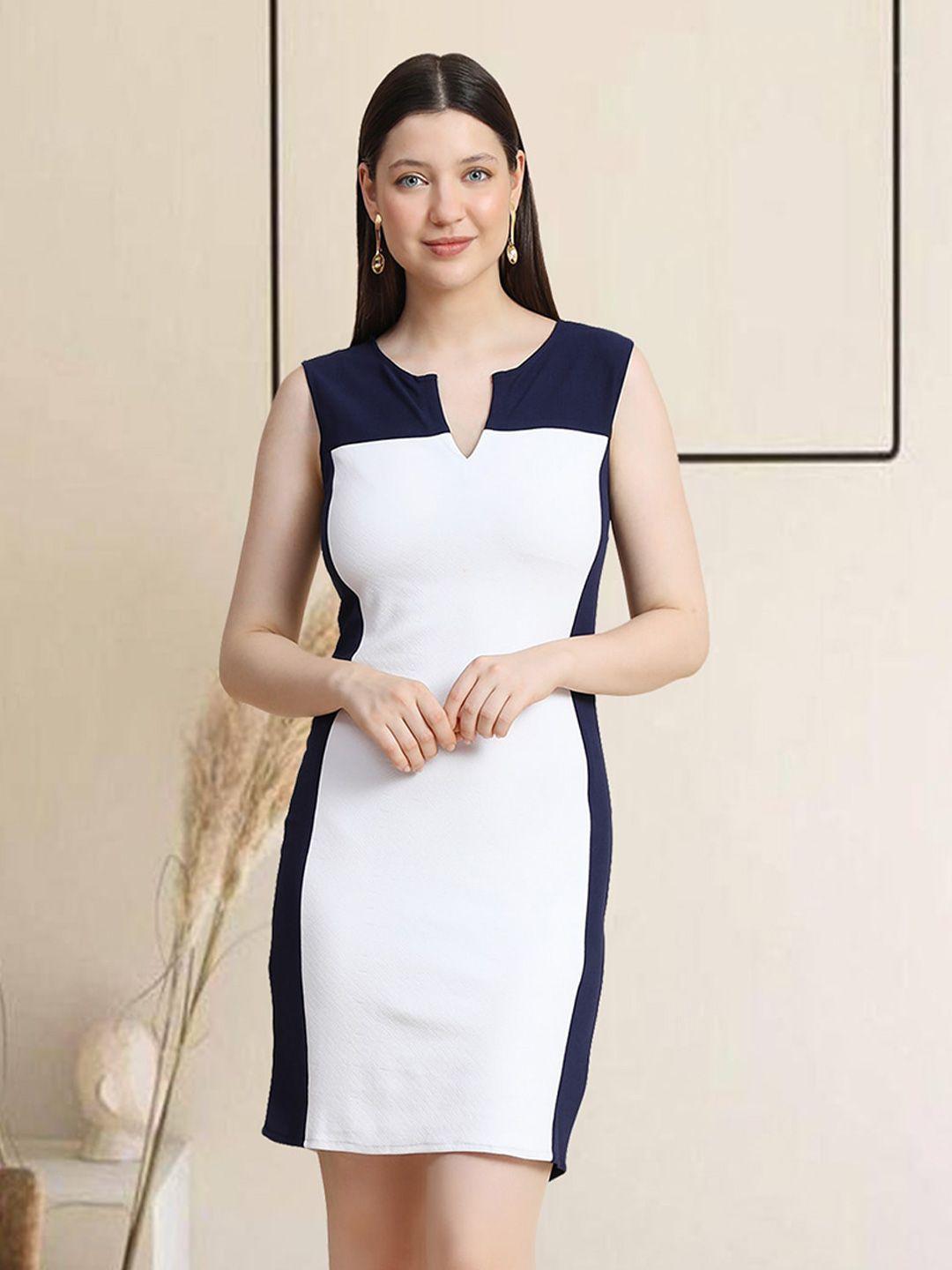 baesd colourblocked sheath dress