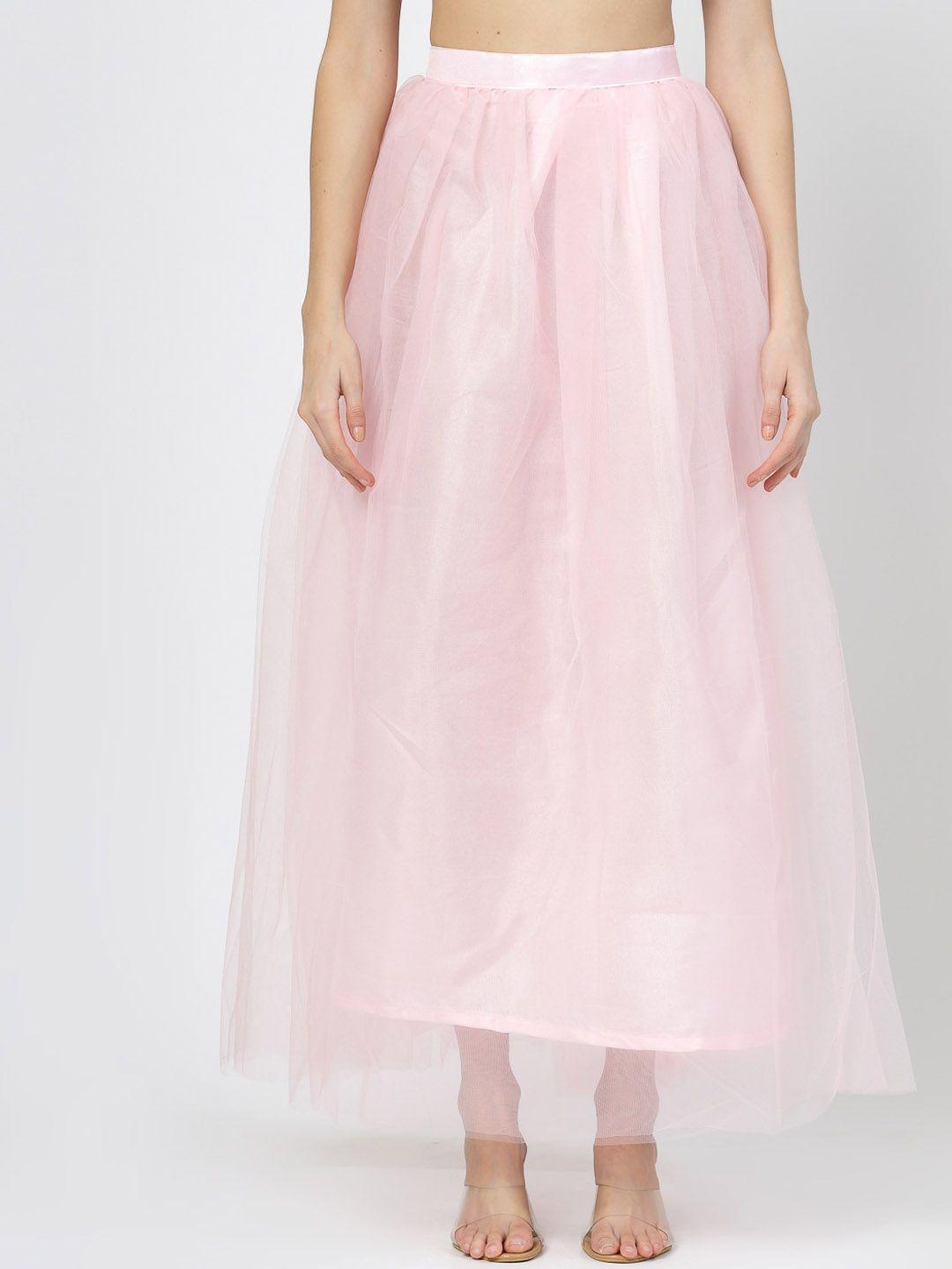 baesd flared maxi-length skirt