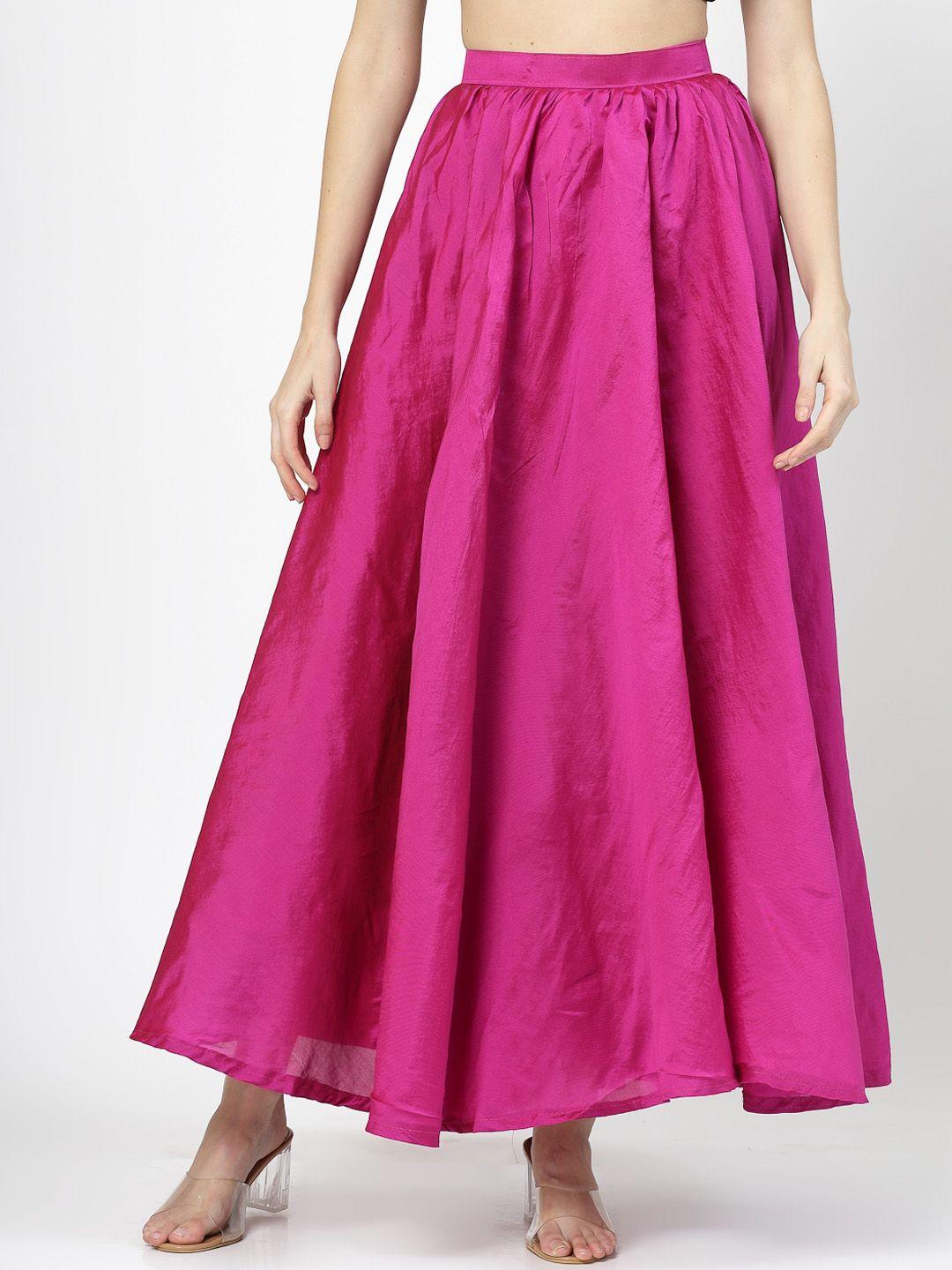 baesd flared maxi-length skirt