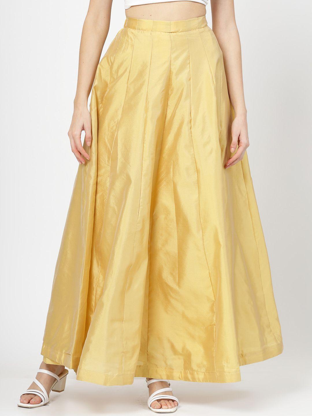 baesd flared maxi-length skirt