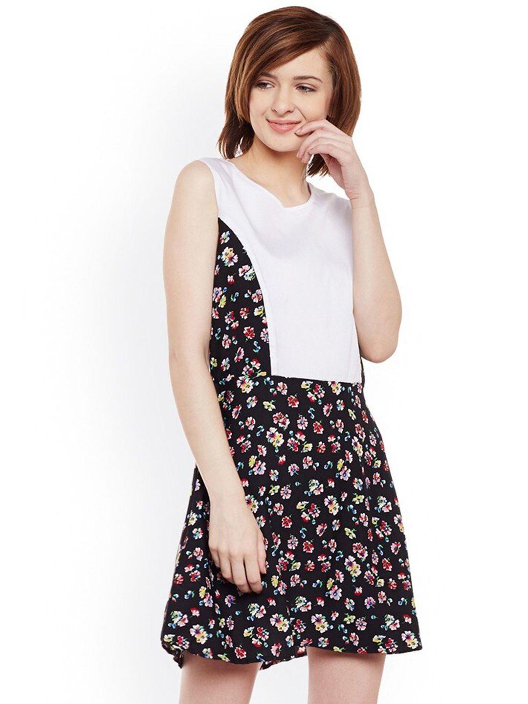 baesd floral printed a-line dress