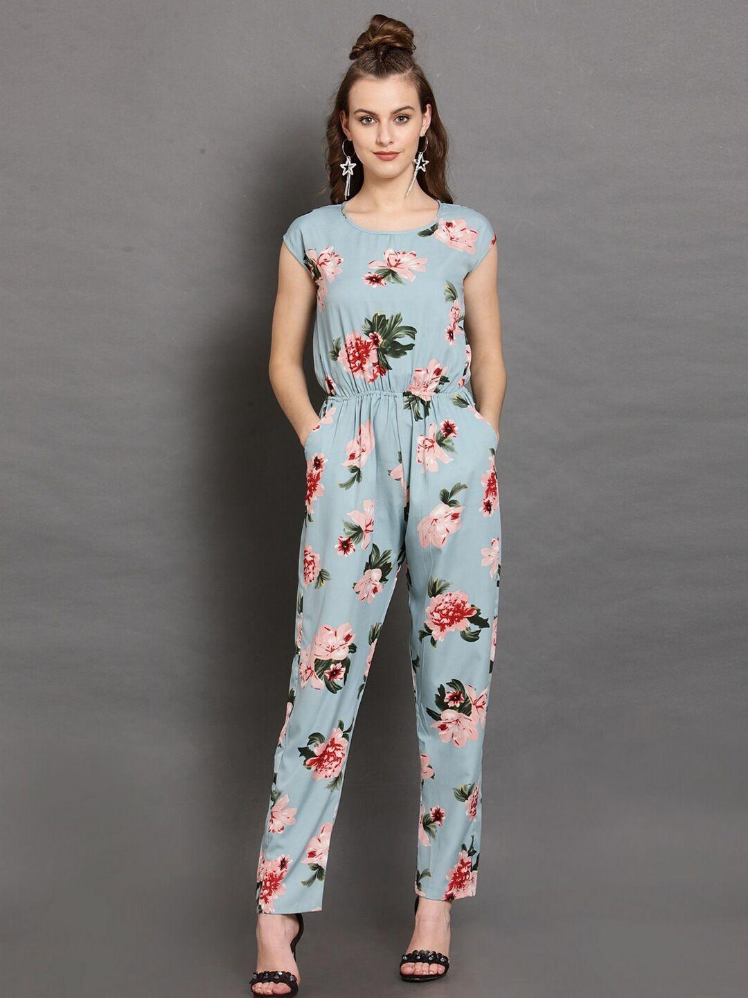 baesd floral printed basic jumpsuit