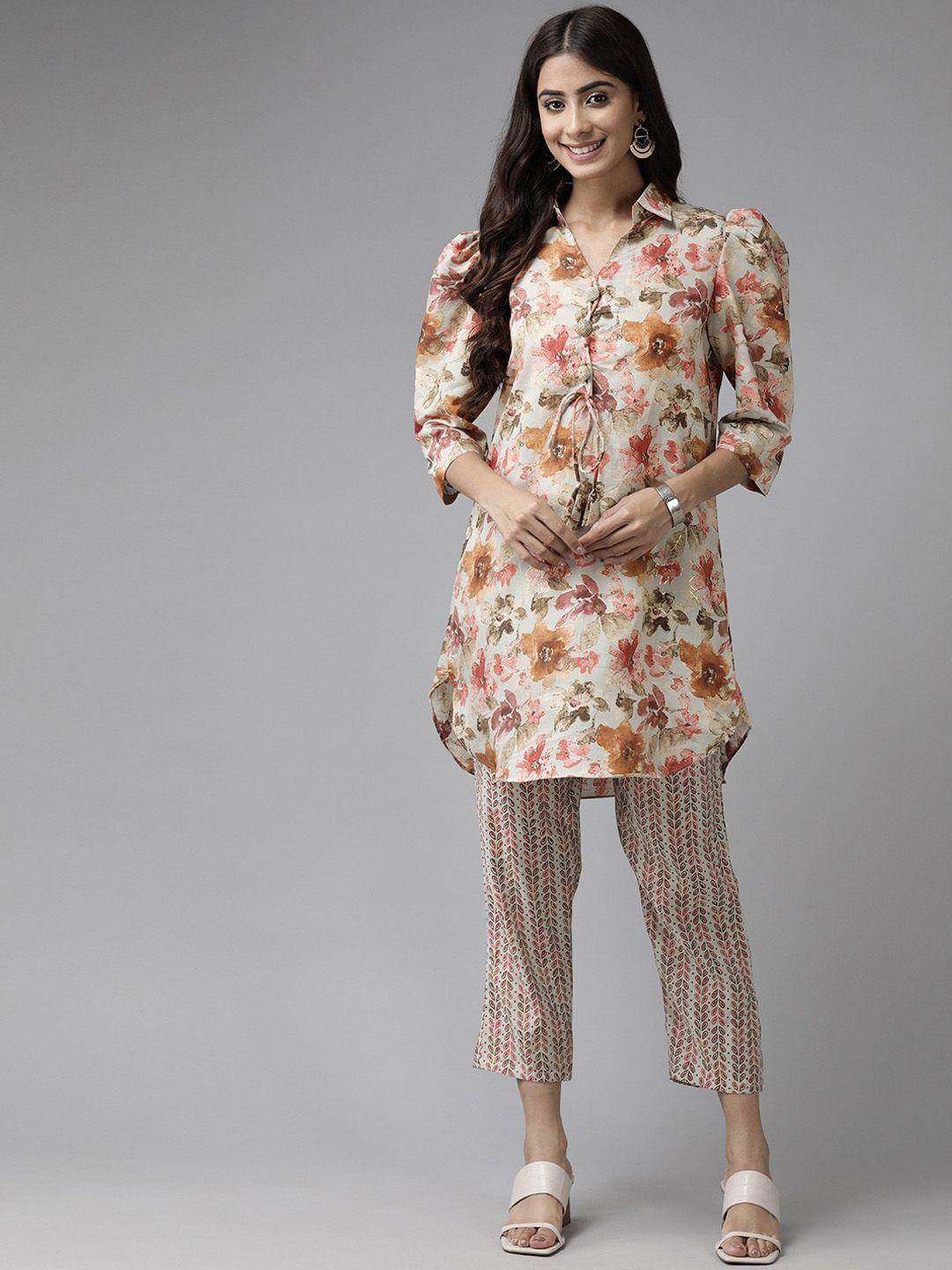 baesd floral printed kurta set