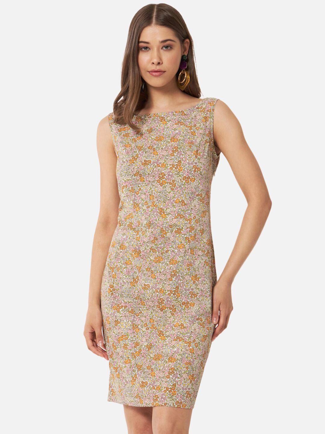 baesd floral printed sheath dress