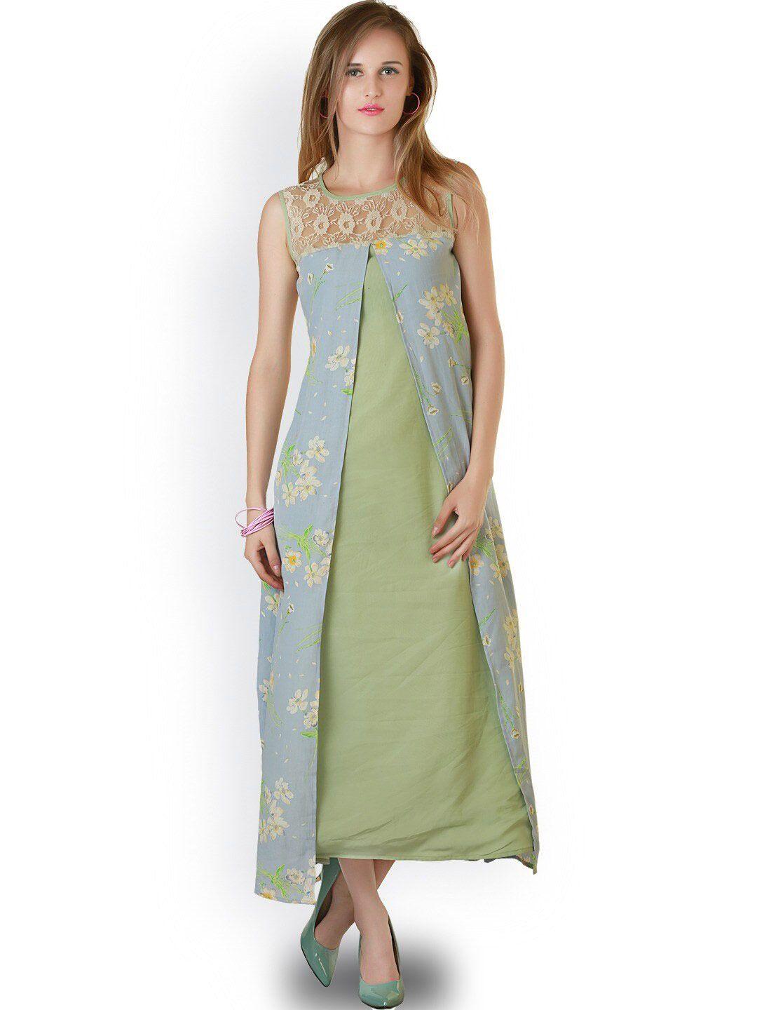 baesd floral printed sleeveless a-line maxi dress