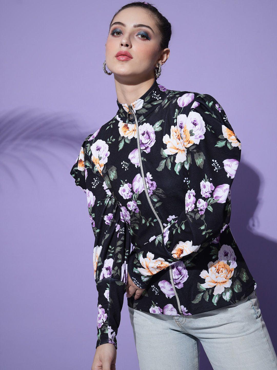 baesd floral printed tailored jacket