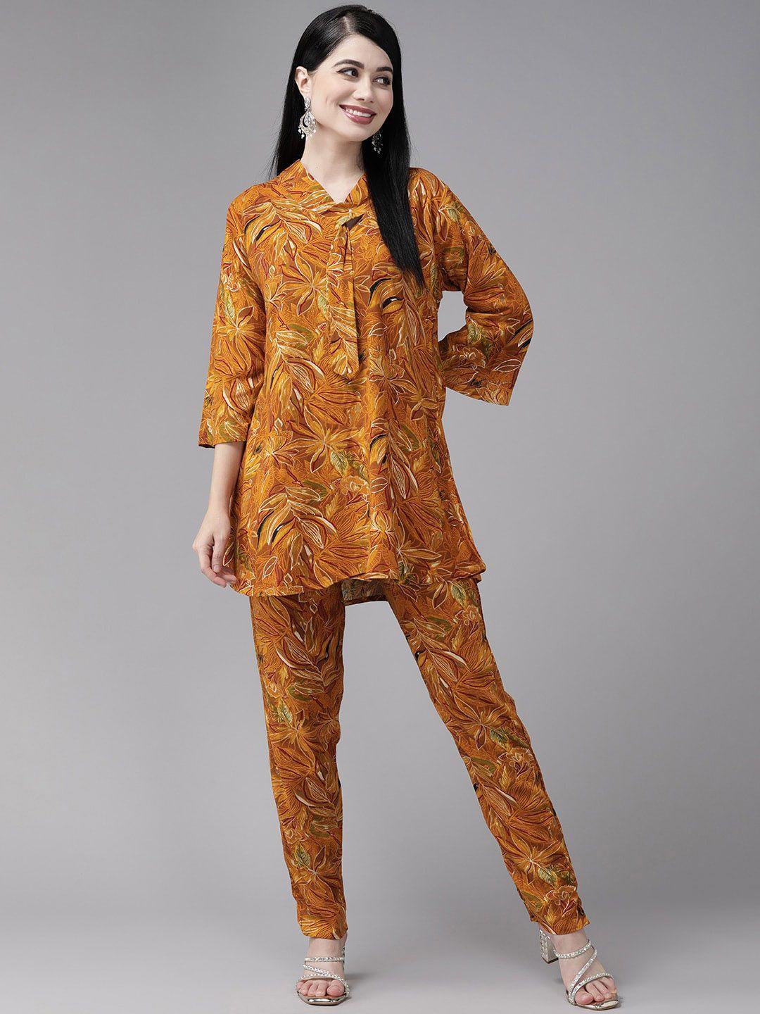 baesd floral printed top with trouser