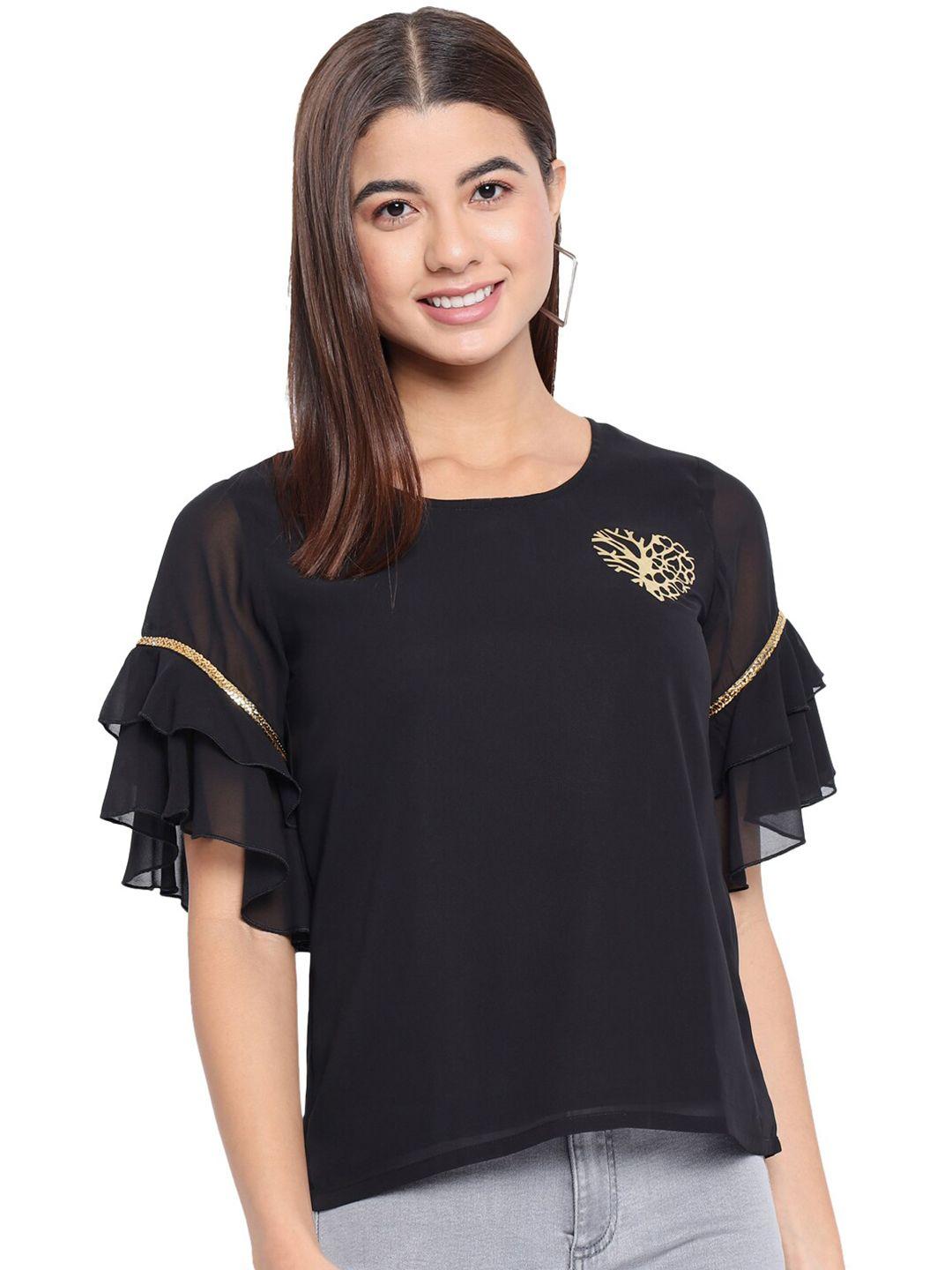 baesd flutter sleeves georgette top