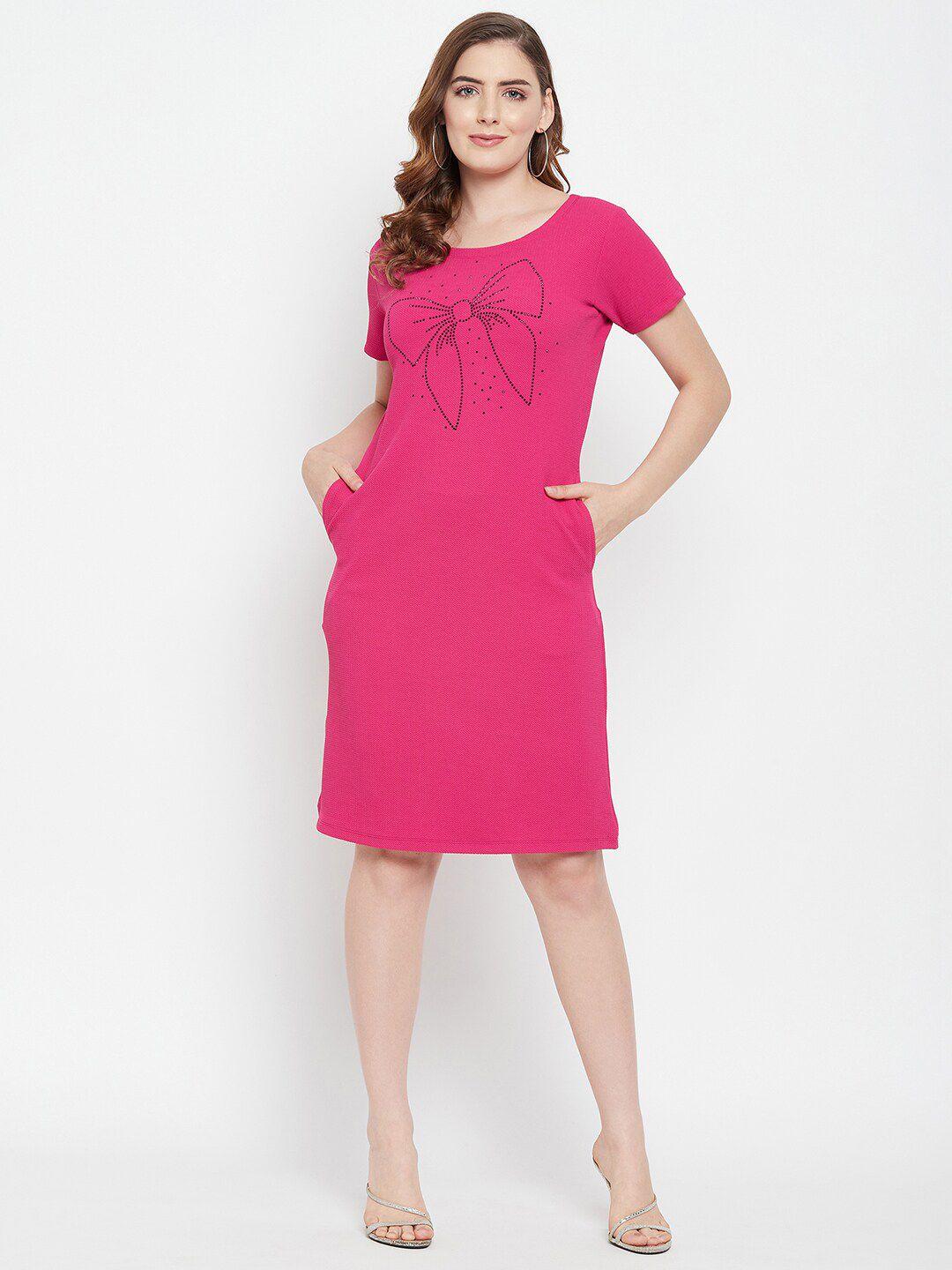 baesd fuchsia sheath dress