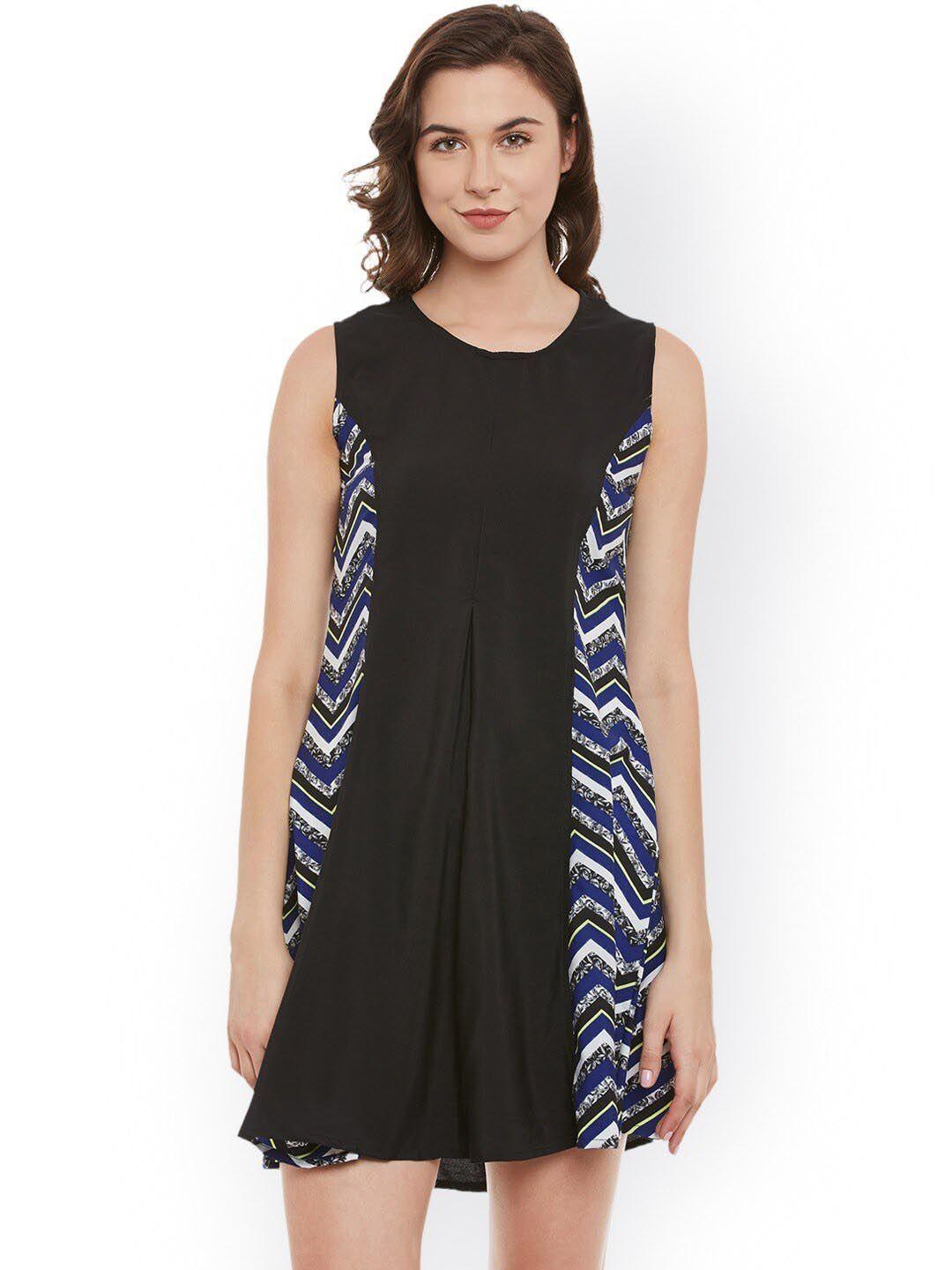 baesd geometric printed a-line mini dress