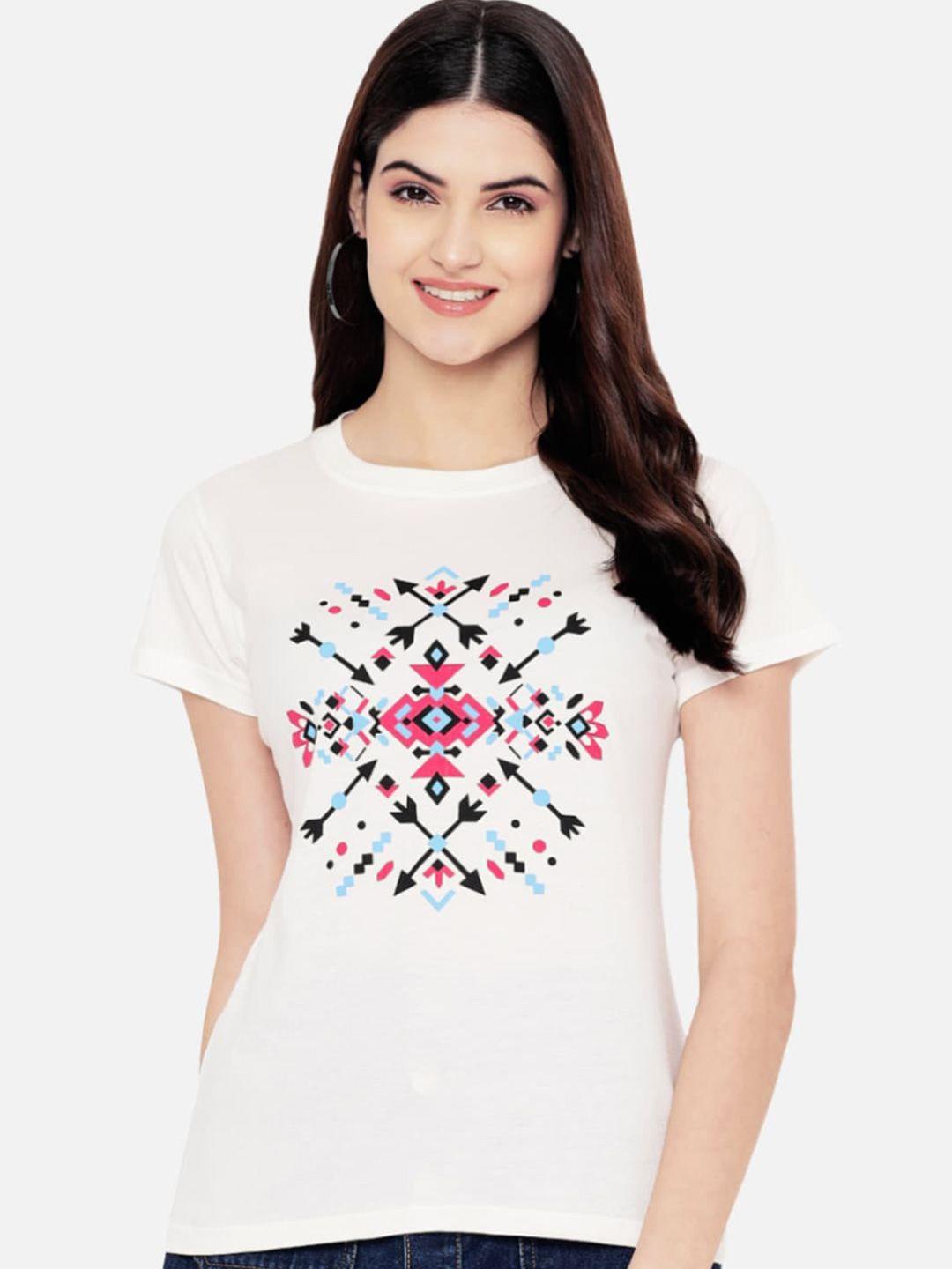 baesd geometric printed casual cotton t-shirt