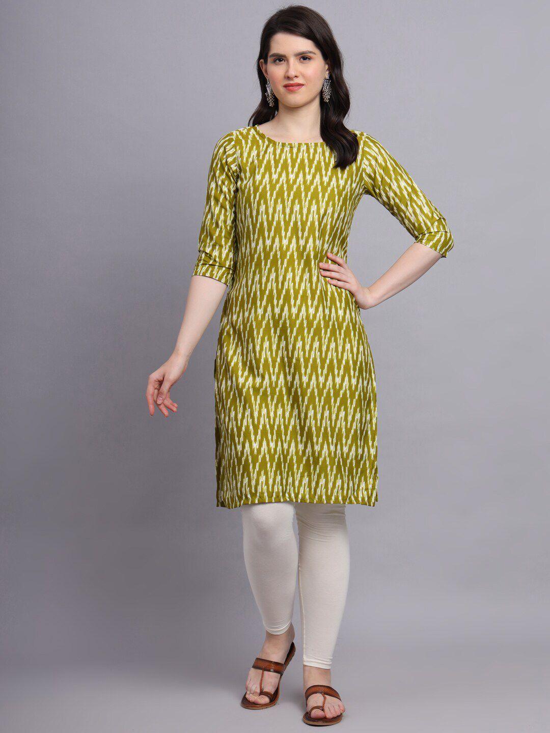 baesd geometric printed straight kurta