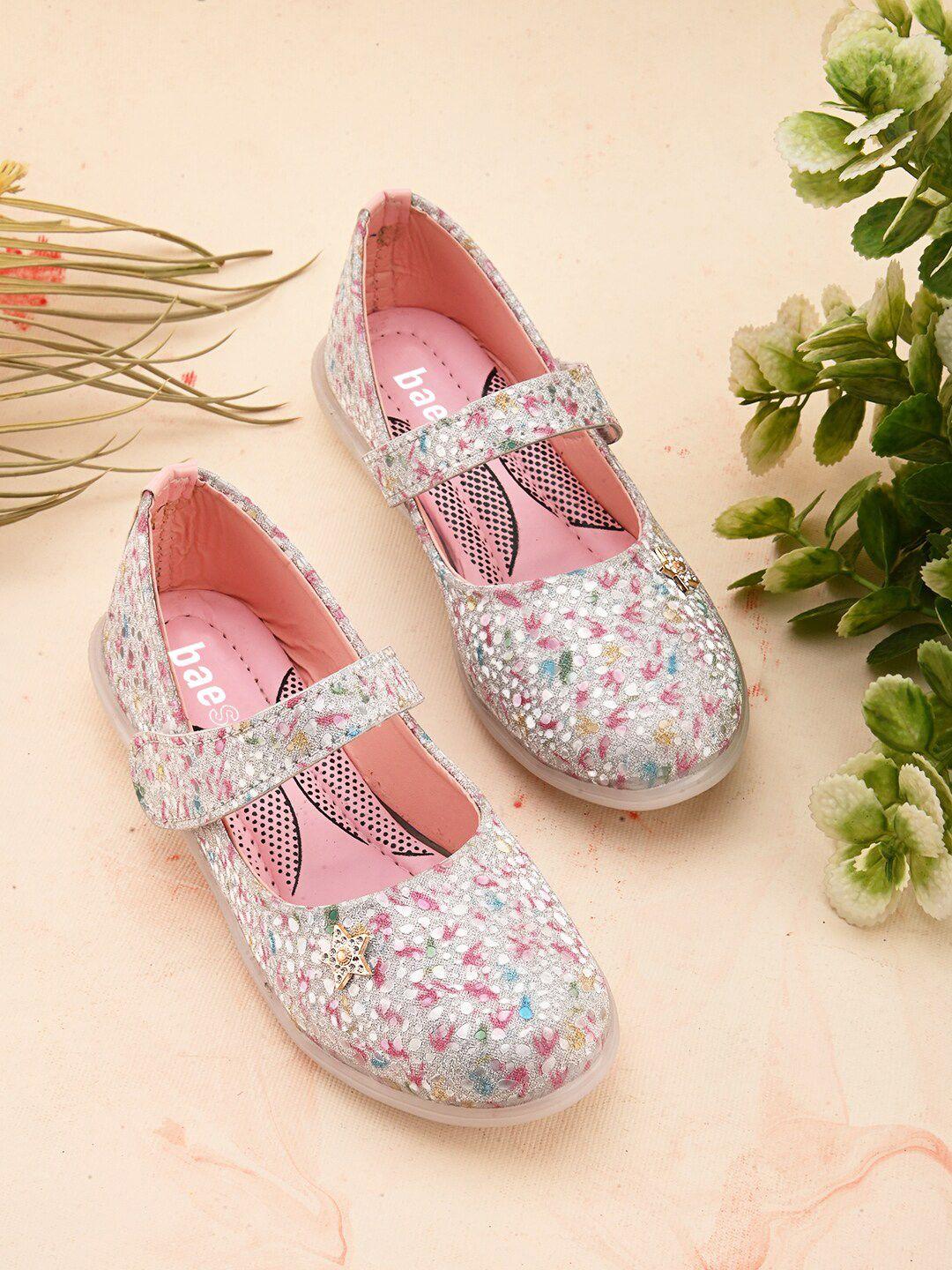 baesd girls pink ethnic shoe-style sandals