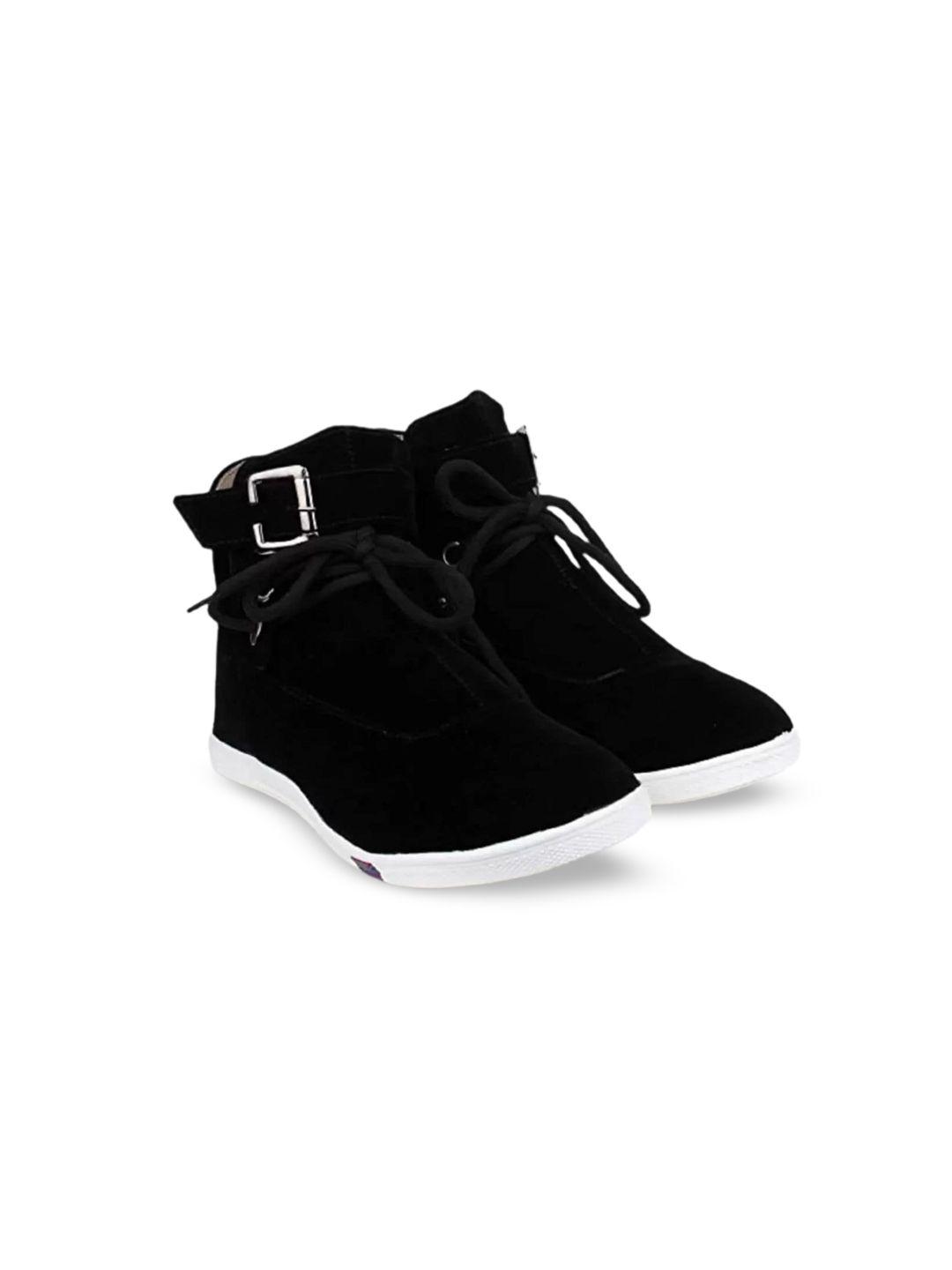 baesd girls suede mid-top boots