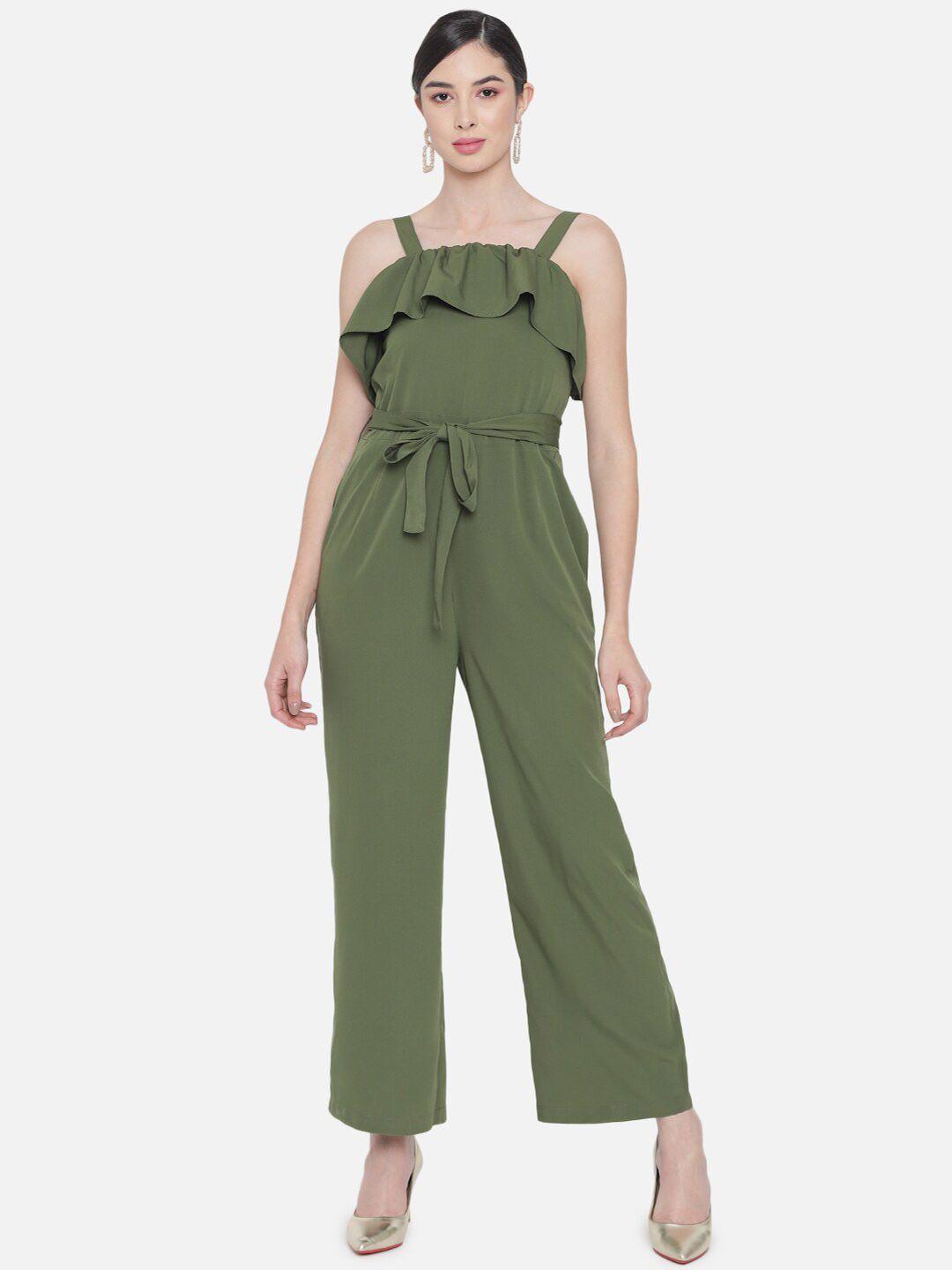 baesd green basic jumpsuit