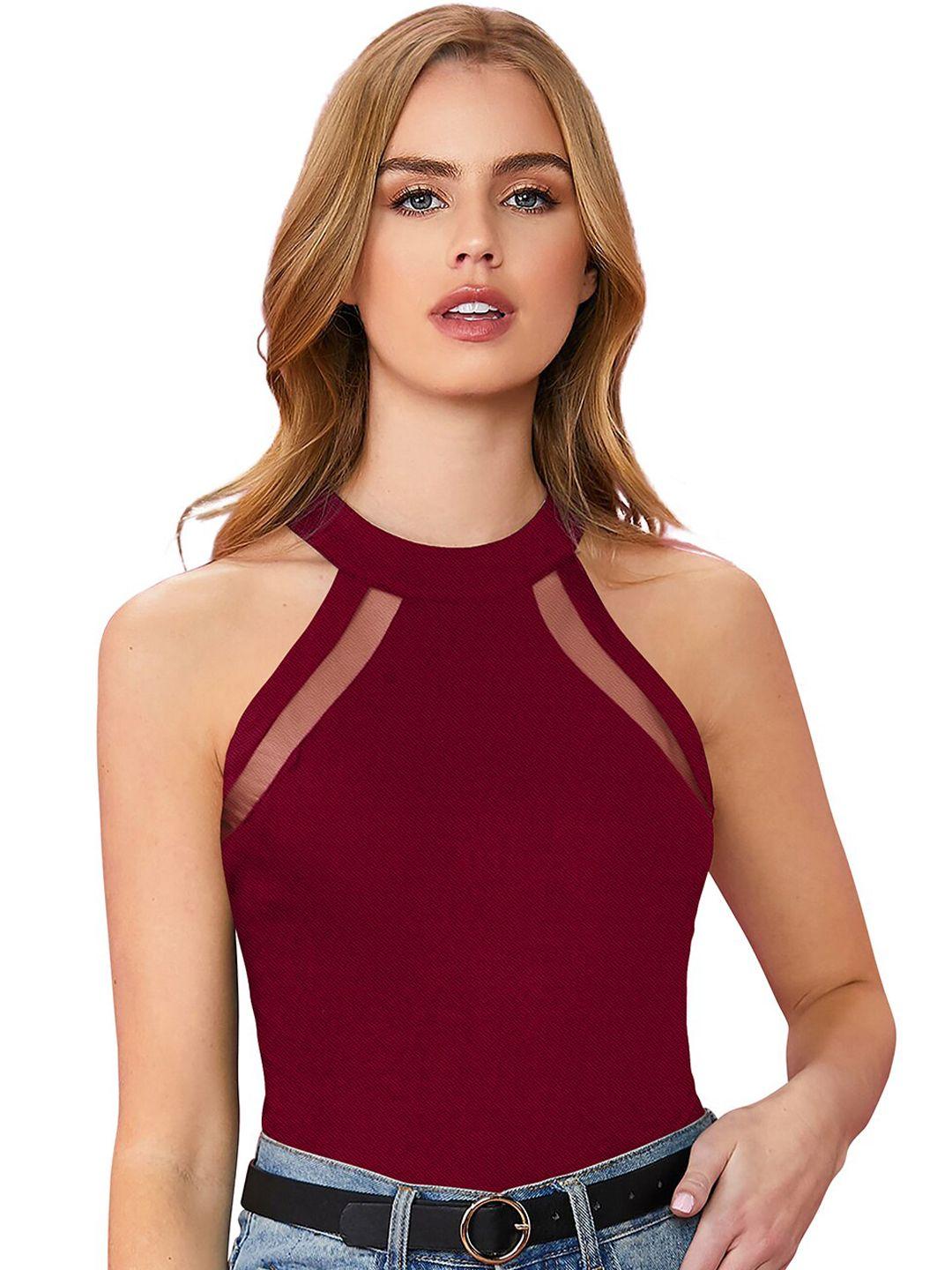 baesd halter neck fitted top