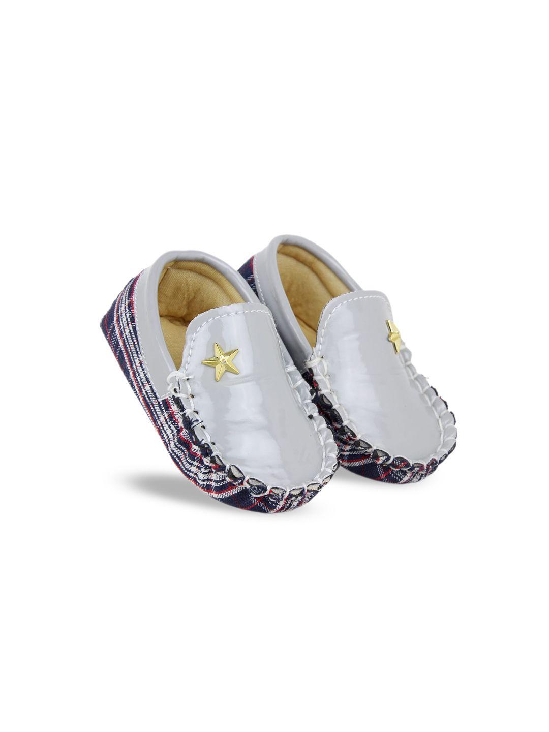 baesd infant boys checked loafer booties