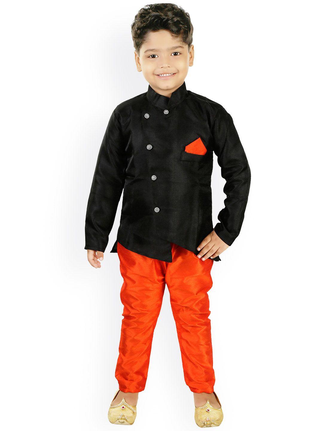 baesd infant boys mandarin collar cotton sherwani set