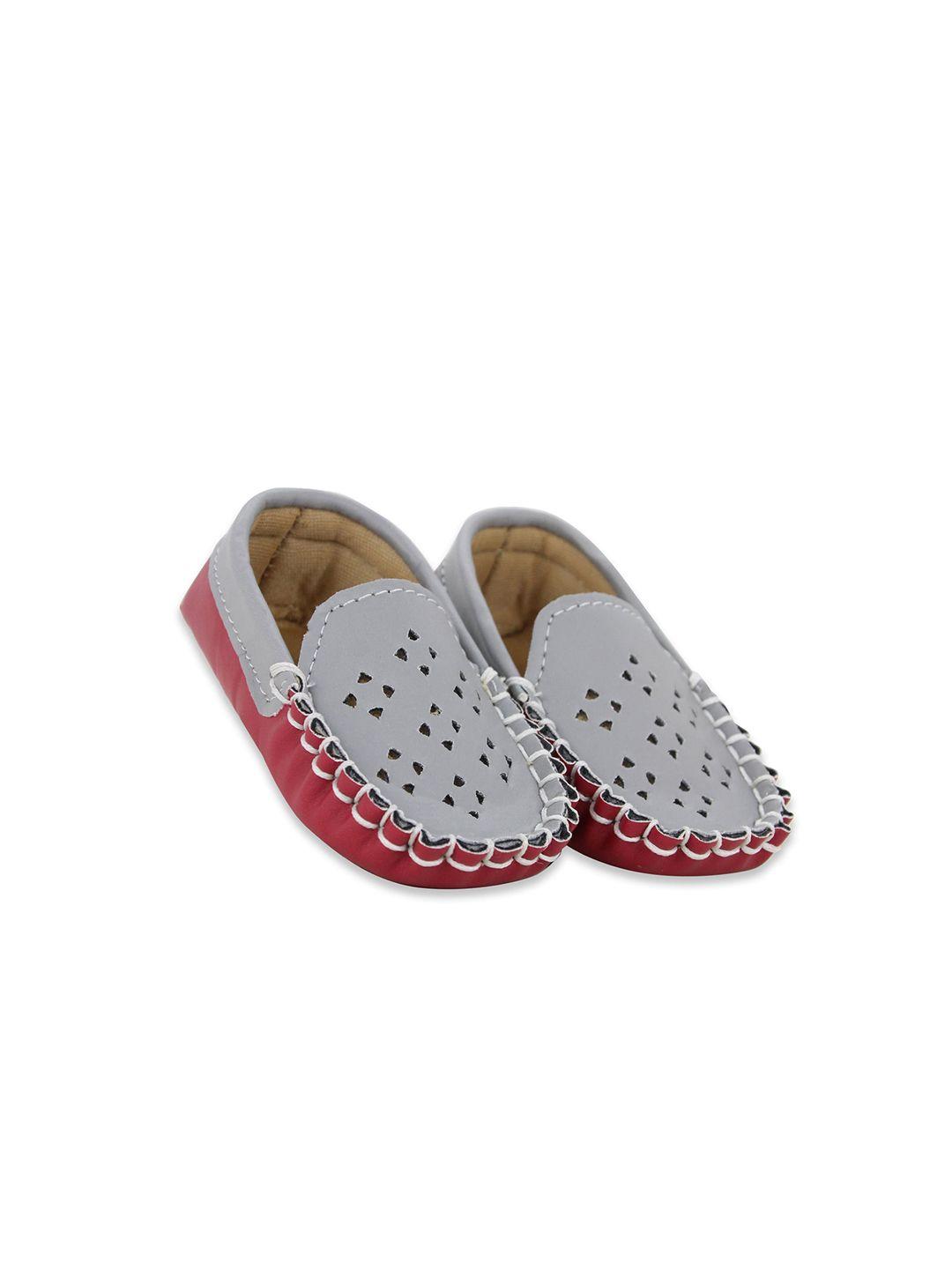 baesd infant boys patterned loafer booties