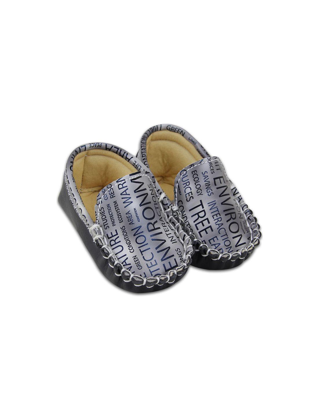 baesd infant boys printed loafer booties