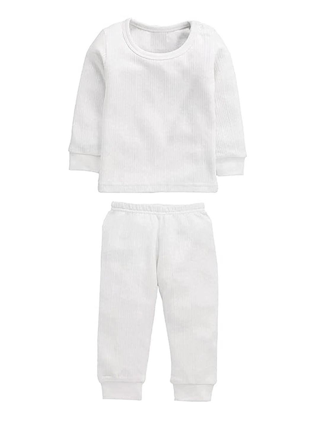 baesd infant boys ribbed lightweight pure cotton thermal set
