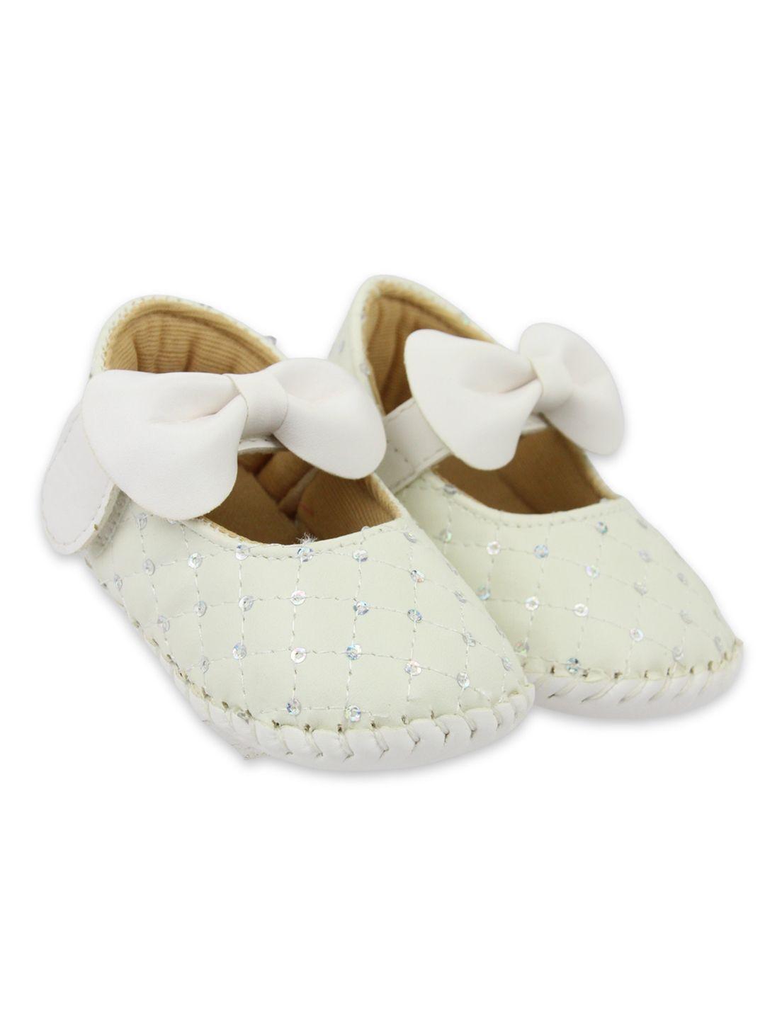 baesd infant girls embellished bow detail booties