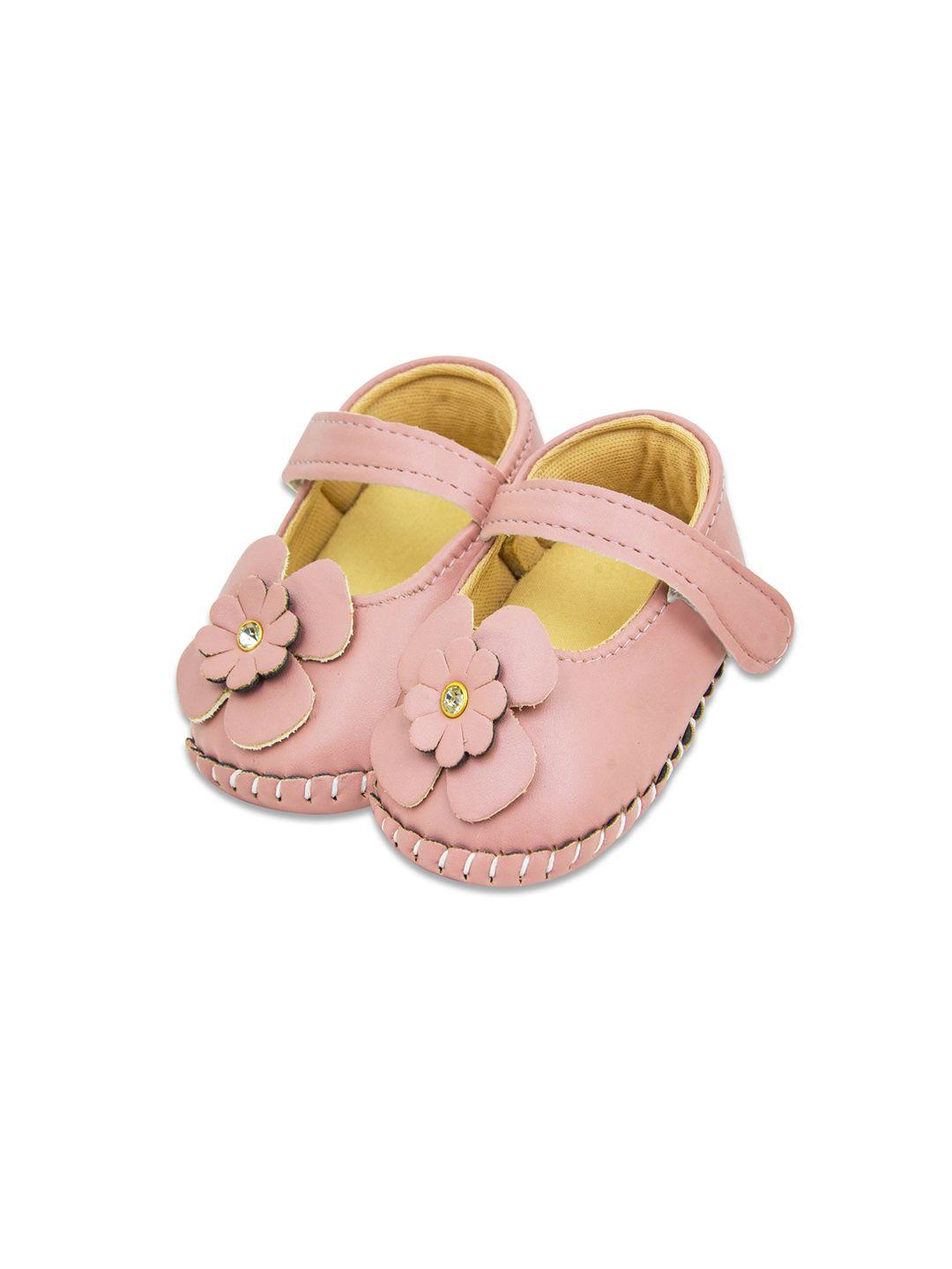 baesd infant girls embellished detail booties