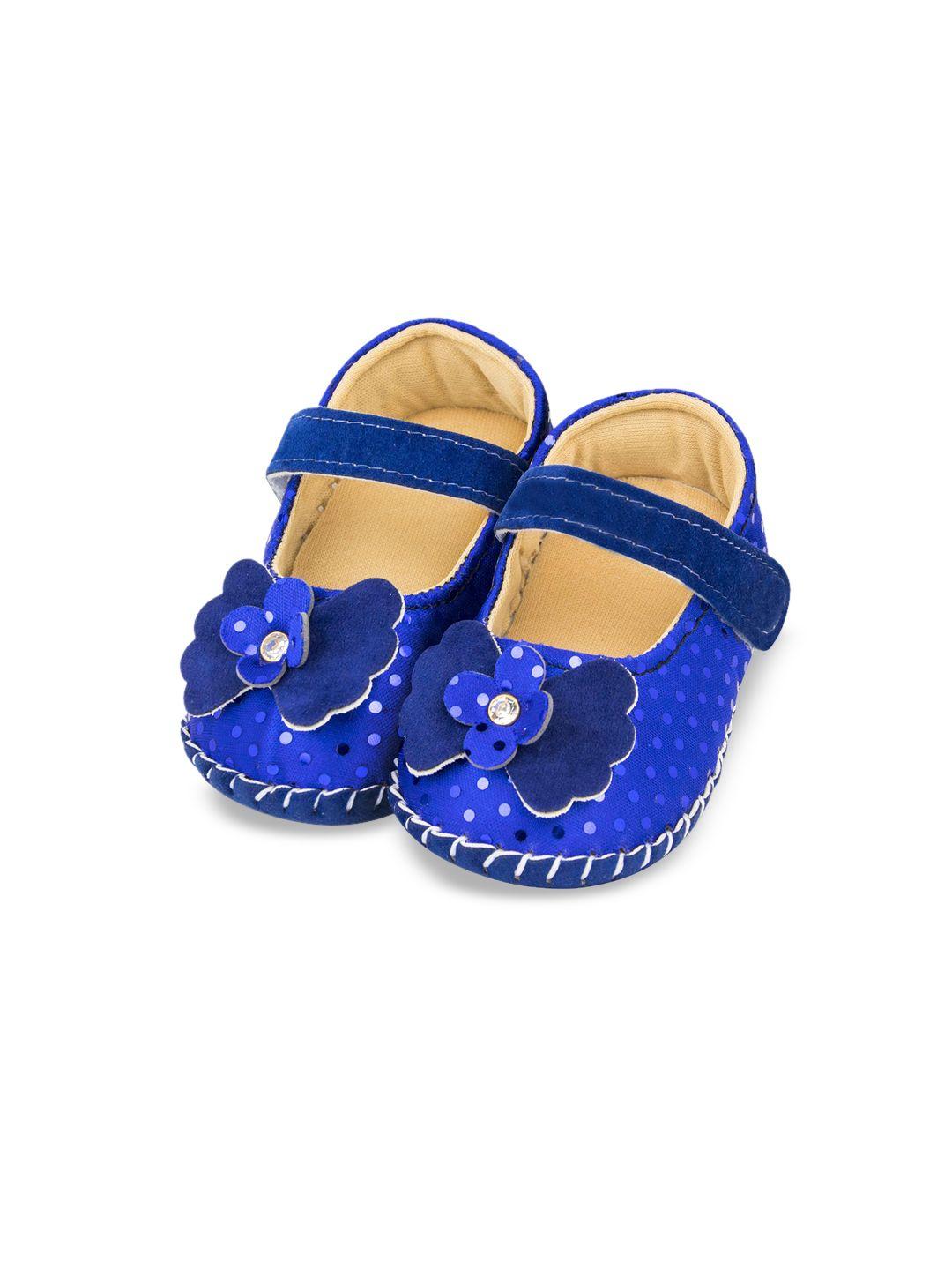 baesd infant girls floral embellished ballerina booties